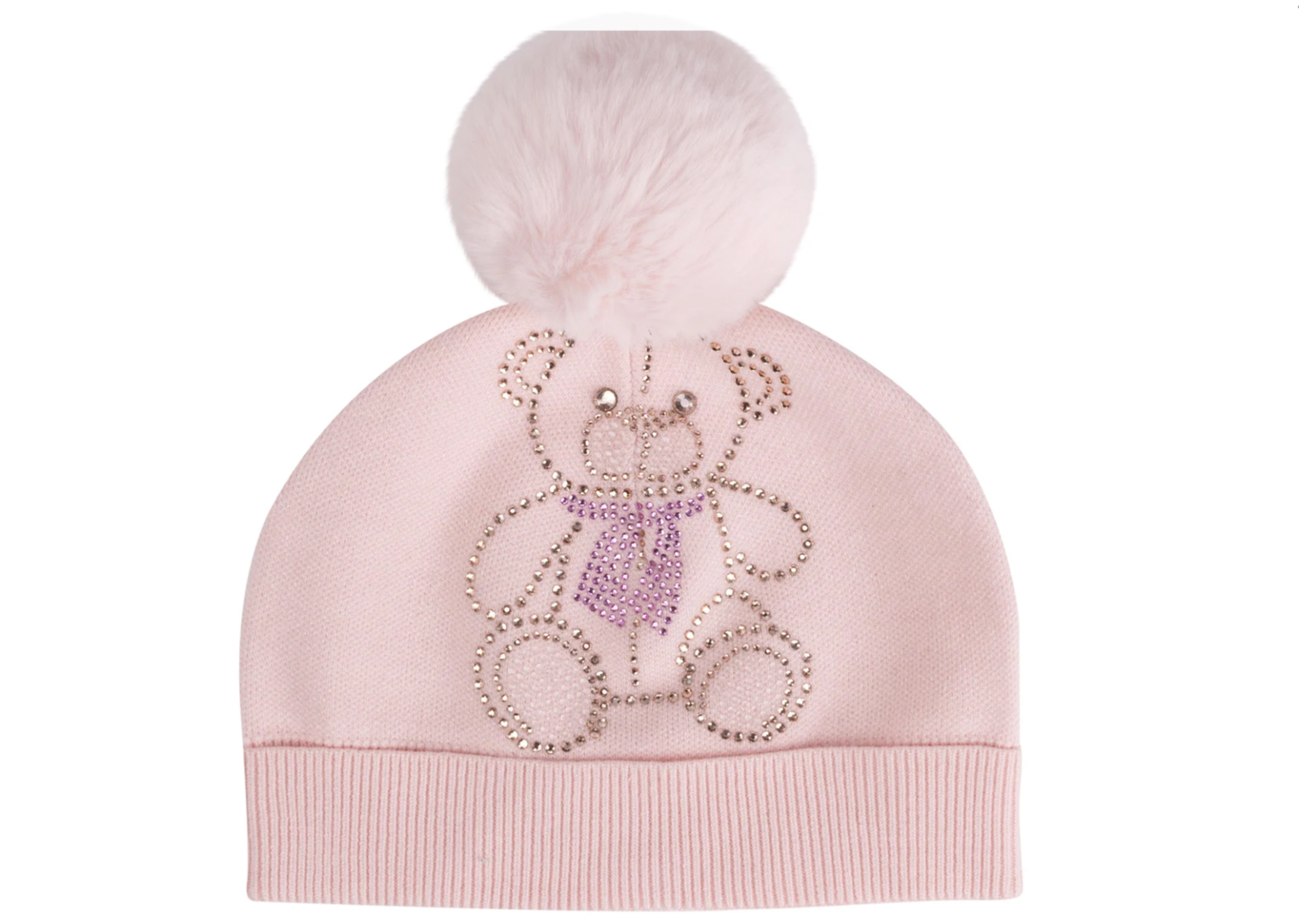 ADee knitted teddy Pom hat 07242426
