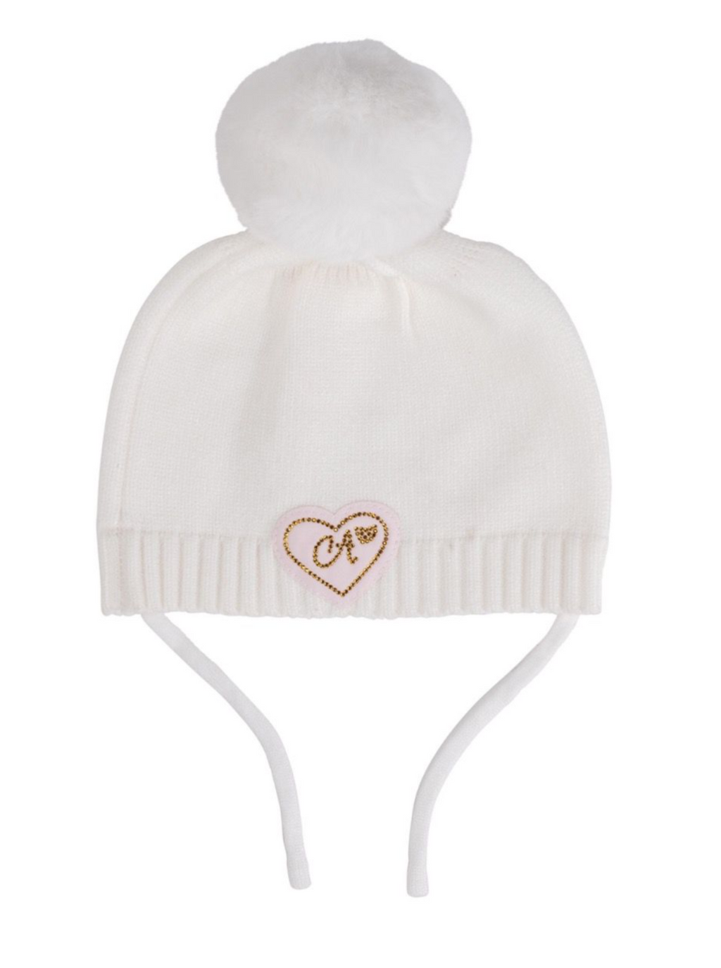 Little A bear knitted Pom hat 07242434