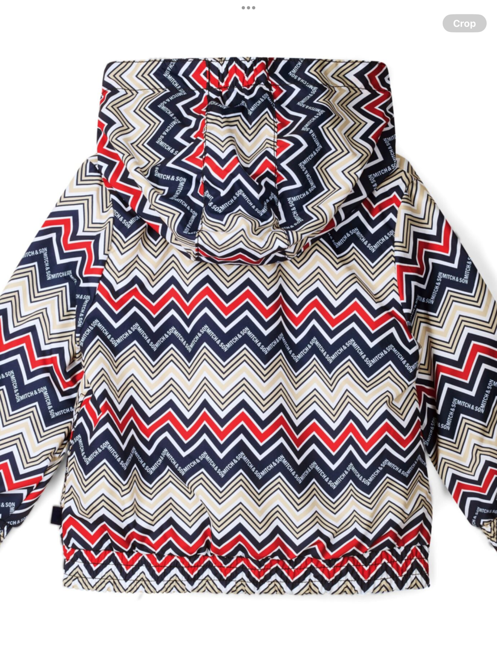 MITCH & SON MITCH & SONChic Chevron JNR Paddy Hooded Jacket - Blue Navy 0126462