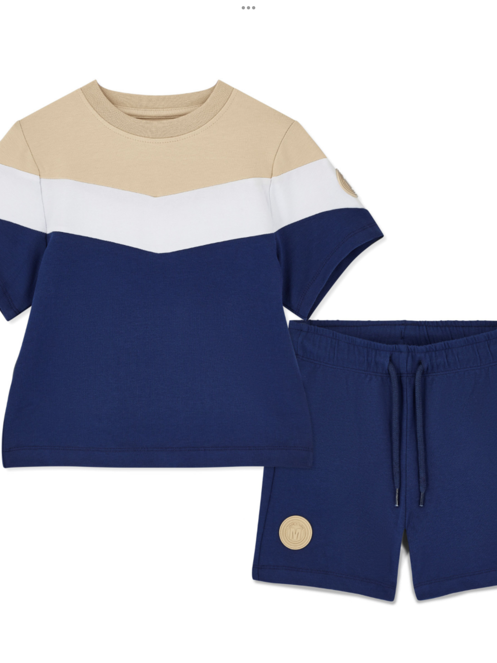 Pre order Mitch & Son Navy Soft Feel Cut & Sew Short Set - Paco 0126465