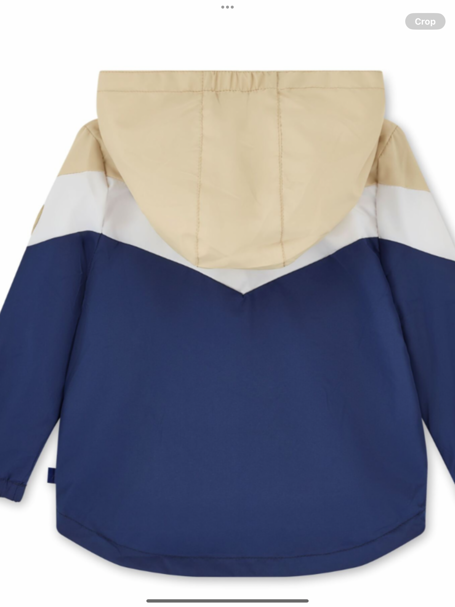 Mitch & Son Beige/Navy Colour Block Hooded Jacket - Peter  0126466
