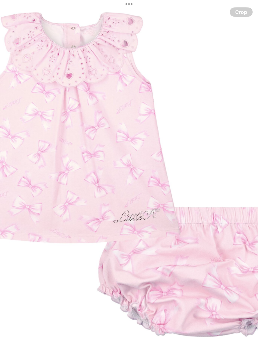 Little A Baby Girls Perfectly Pink Opal Bow Print Dress - Pink Blossom    0126483