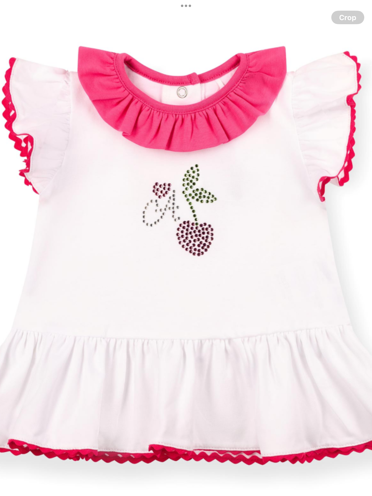 PRE ORDER Little A Baby Girls Cutie Frutti Phoebe Cherry Legging Set X 2 - Bright White 0126493