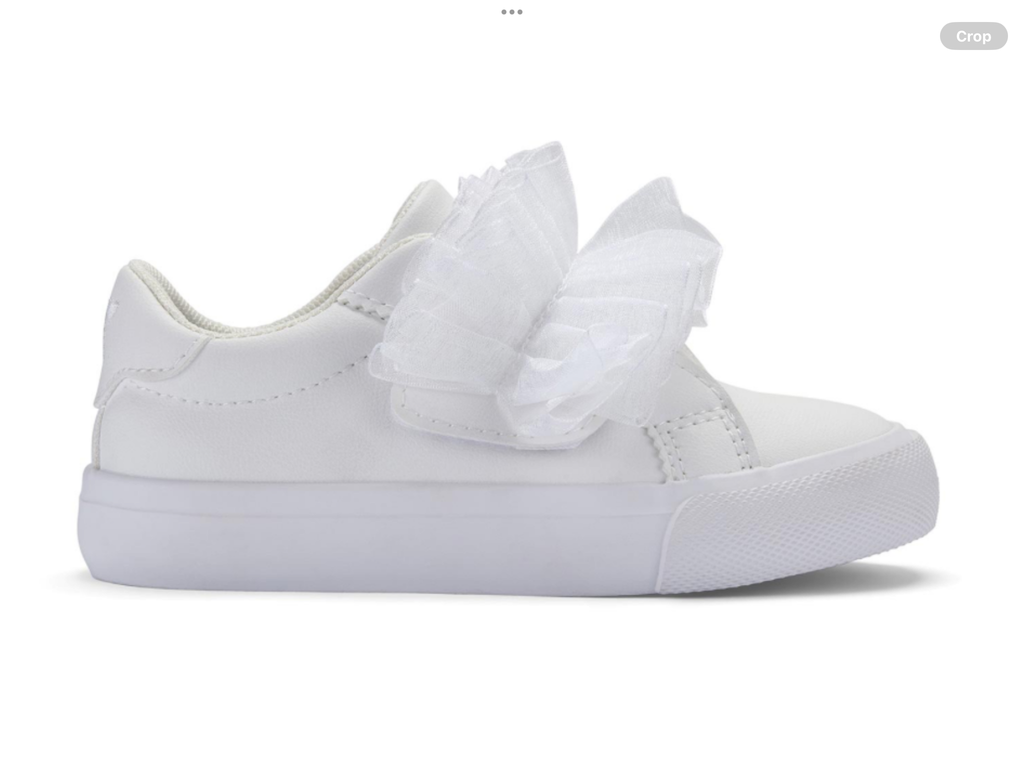 PRE ORDER Little A Baby Girls Cutie Frutti Tully Tulle Trainer - Bright White    0126496