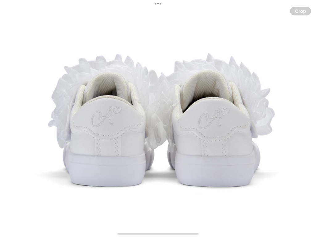PRE ORDER Little A Baby Girls Cutie Frutti Tully Tulle Trainer - Bright White    0126496