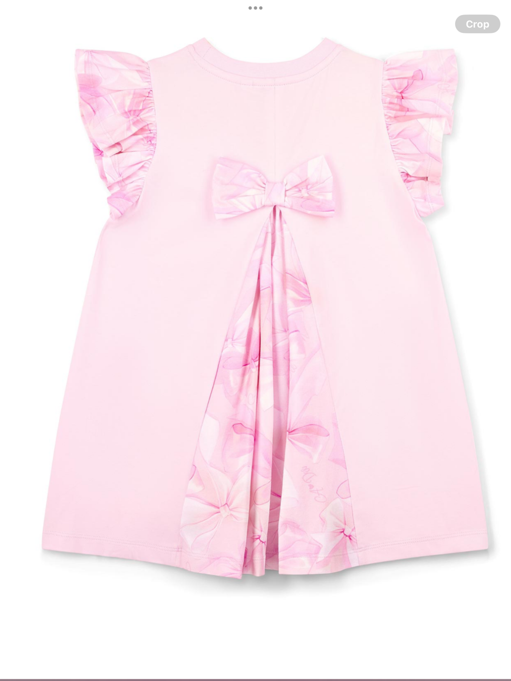 A Dee Bowtique Chic Ria Bow Print Legging Set With Back Insert - Pink Blossom  0126499