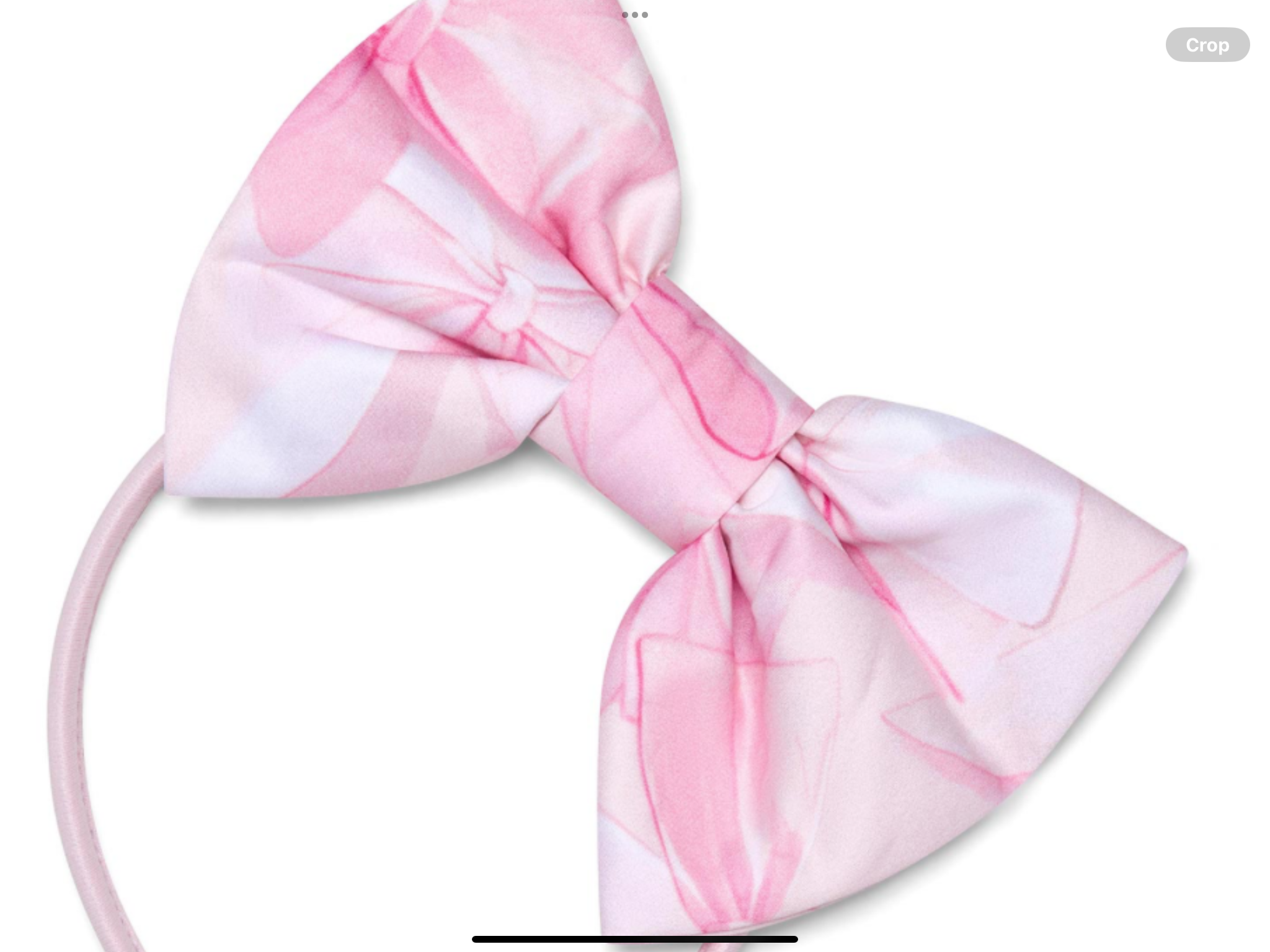 A Dee Bowtique Chic Ronda Bow Print Headband - Pink Blossom   0126502