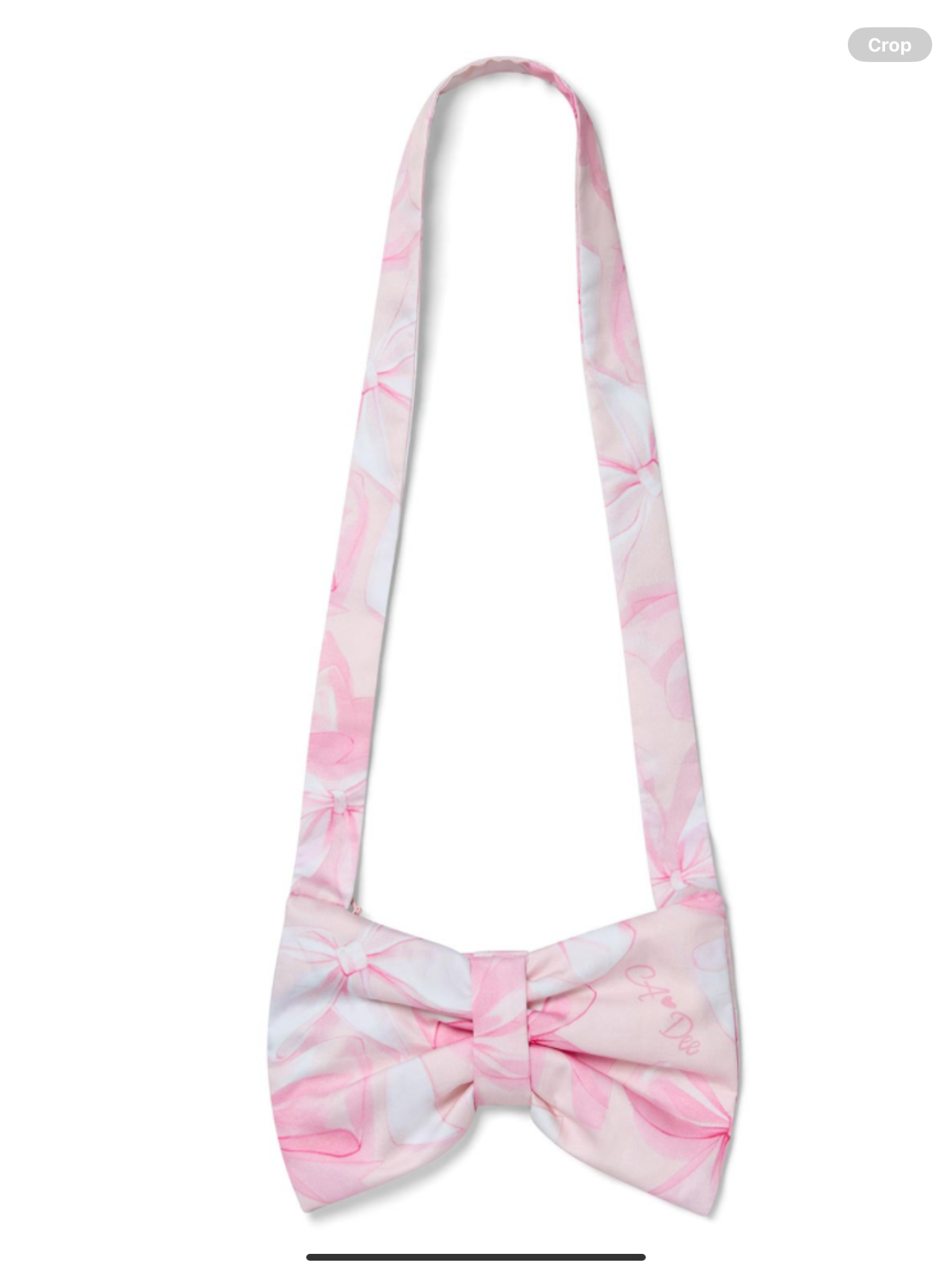 A Dee Bowtique Chic Rylee Bow Print Bow Shape Bag - Pink Blossom 0126503