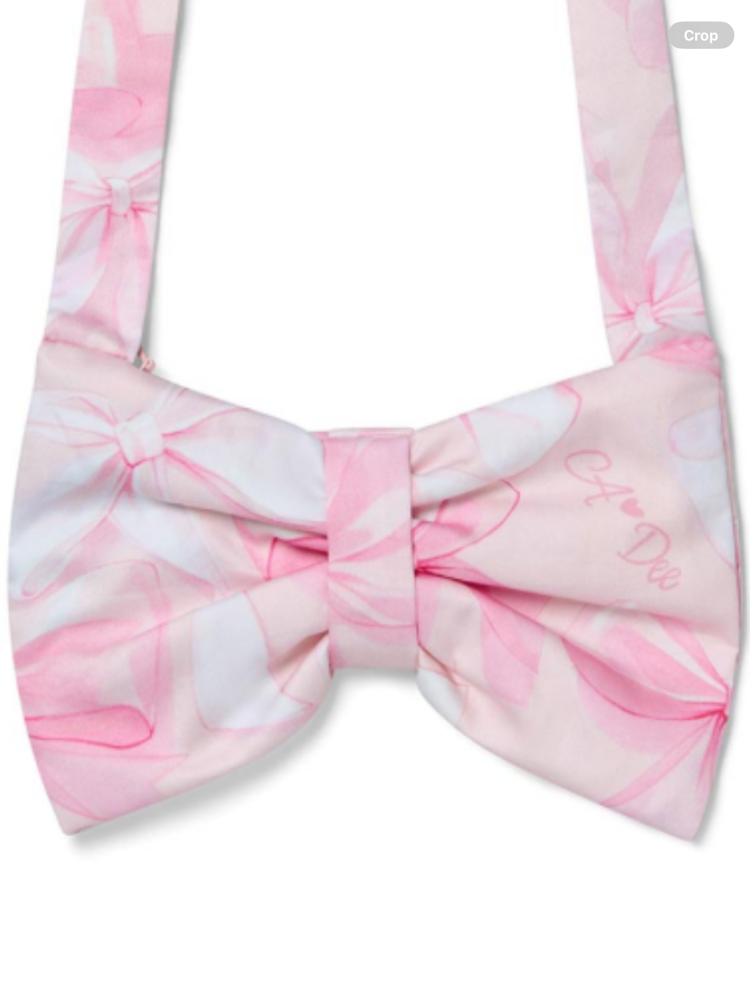 A Dee Bowtique Chic Rylee Bow Print Bow Shape Bag - Pink Blossom 0126503