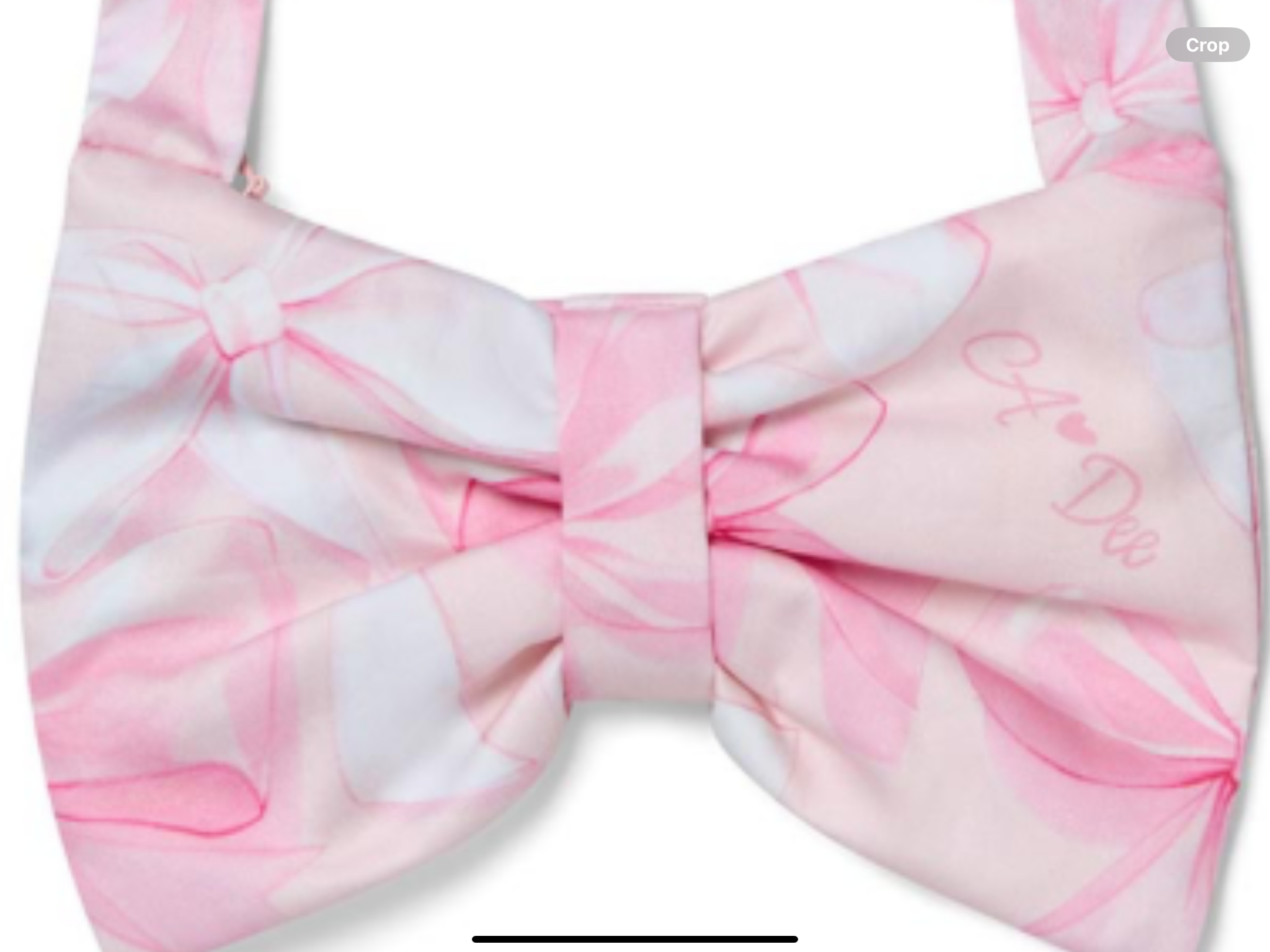 A Dee Bowtique Chic Rylee Bow Print Bow Shape Bag - Pink Blossom 0126503
