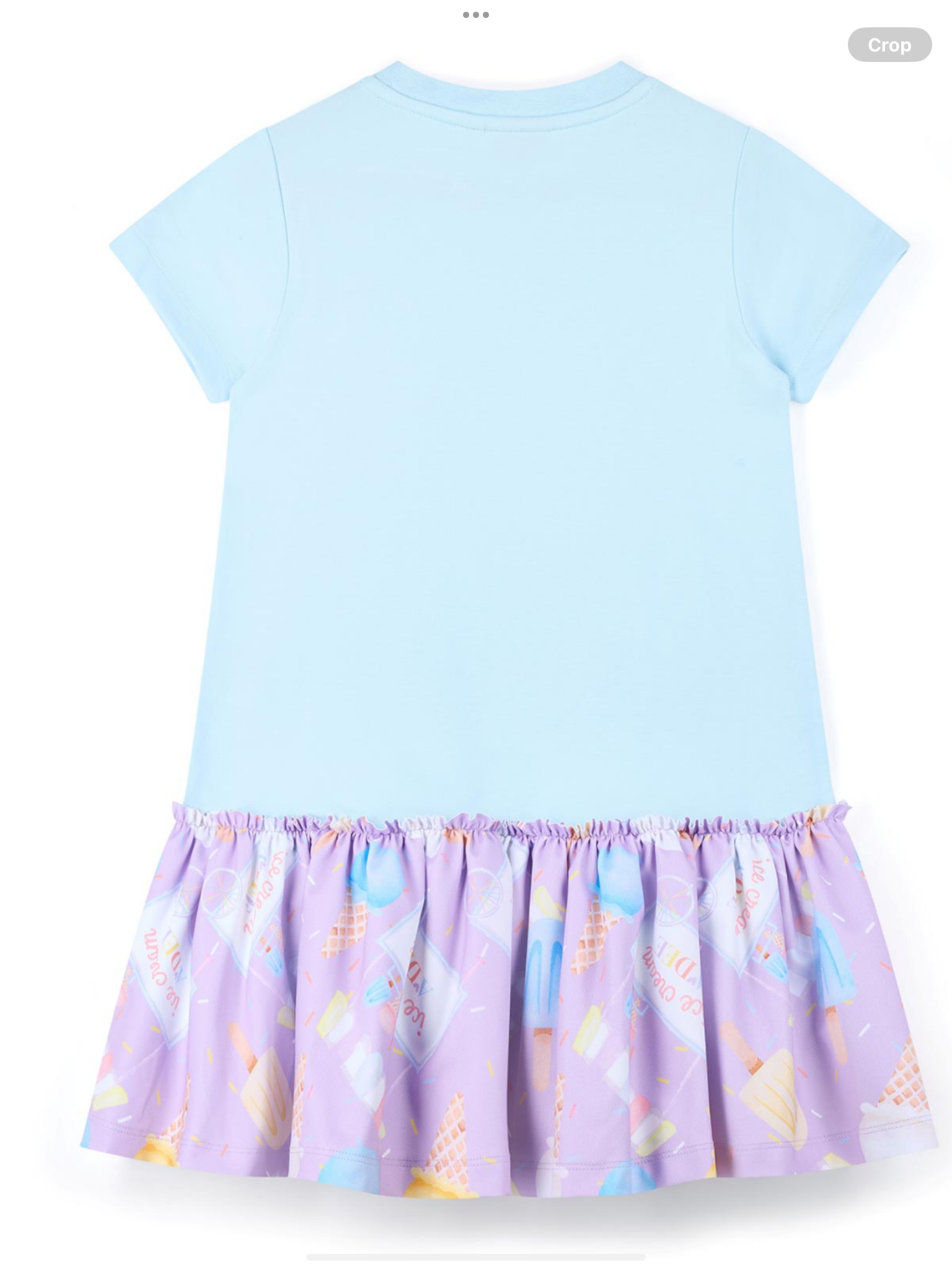 A Dee Pastel Parlour Sutton Ice Cream Frill Dress - Soft Blue   0126508