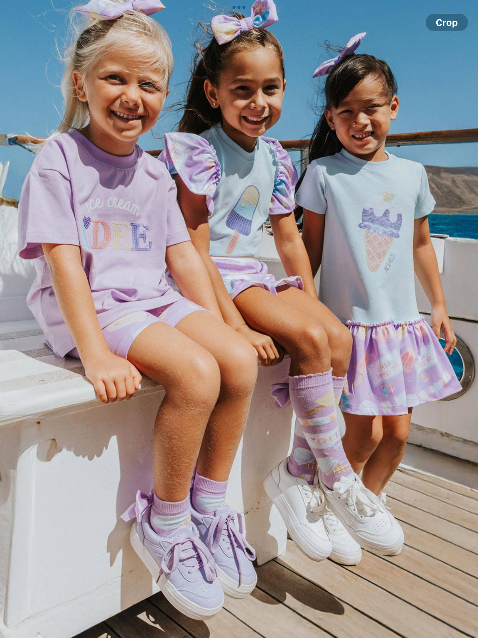 A Dee Pastel Parlour Sutton Ice Cream Frill Dress - Soft Blue   0126508