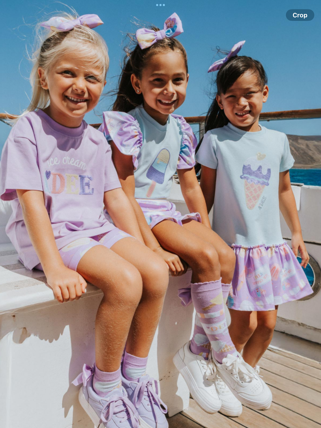 A Dee Pastel Parlour Sophia Ice Cream Print Cycling Set - Lilac Dreams    0126509