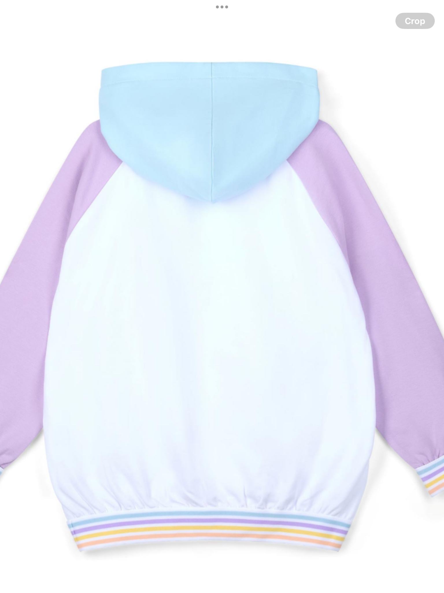 A Dee Pastel Parlour Sissy Colour Block Hoody Cycling Short Set - Bright White    0126510