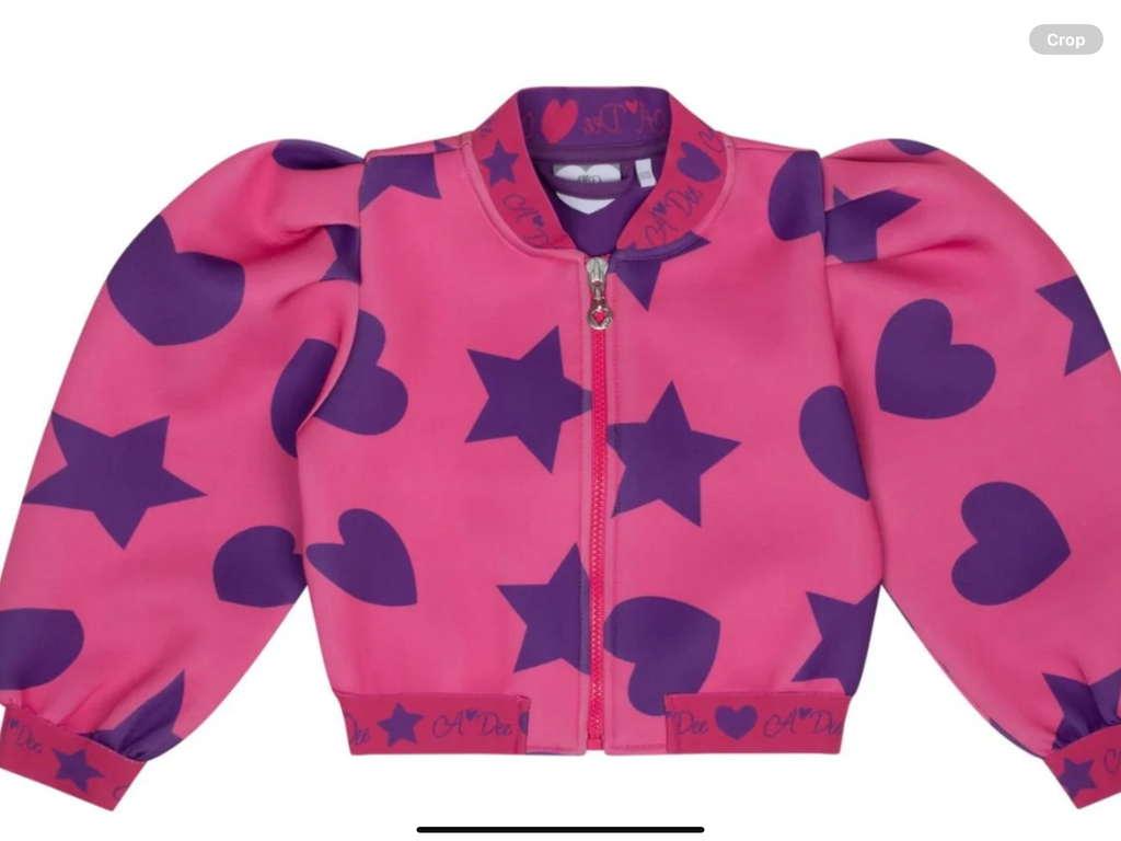 ADee tia hearts and stars bomber jacket 082424506