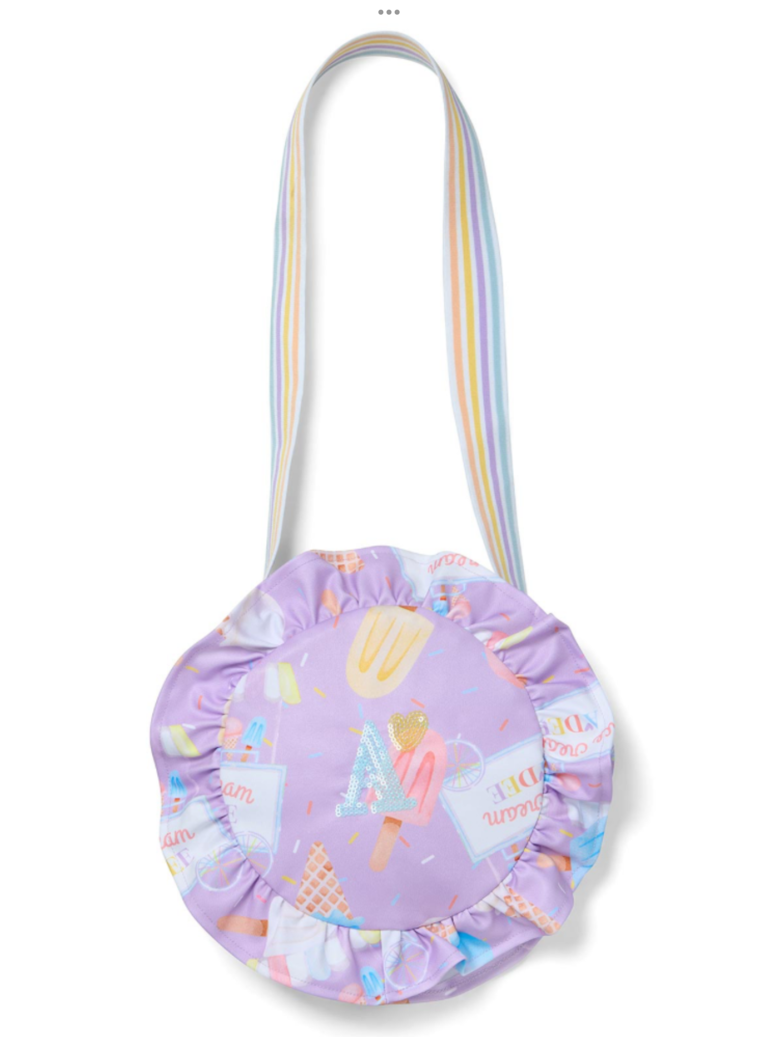 A Dee Pastel Parlour Sunni Ice Cream Print Crossbody Bag - Lilac Dreams  0126516