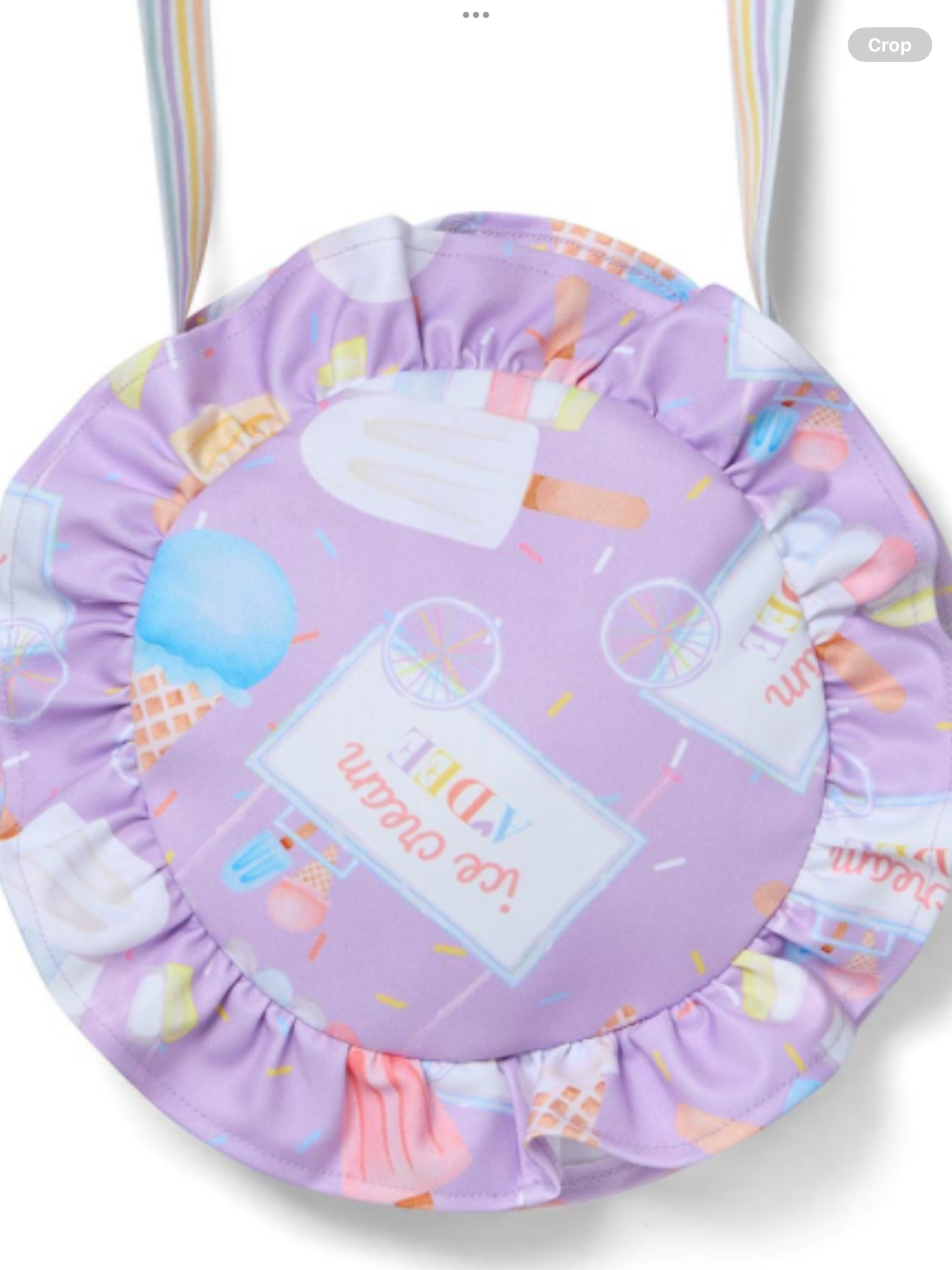 A Dee Pastel Parlour Sunni Ice Cream Print Crossbody Bag - Lilac Dreams  0126516