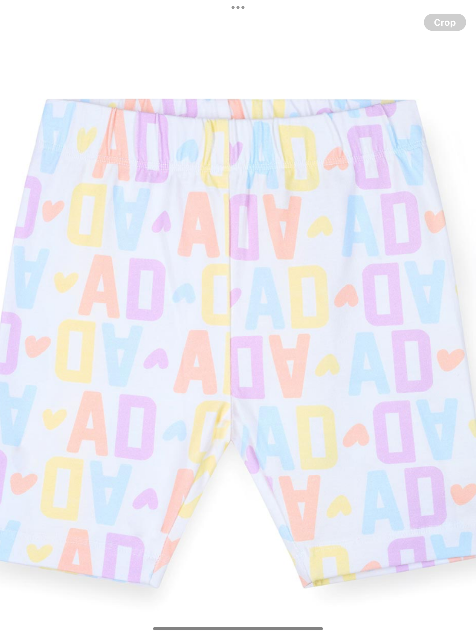 PRE ORDER A Dee Signature Summer Saz Initial Print Cycling Short Set X 2 - Peach Cream   0126519