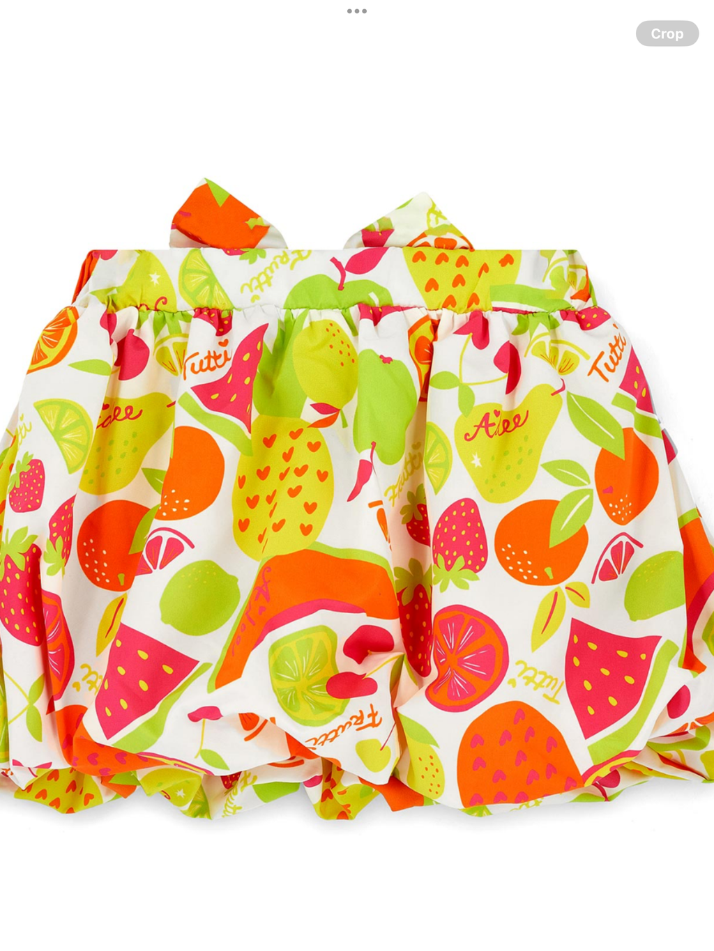 A Dee Tutti Frutti Tia Print Puff Skirt Set X 2 - Bright Orange    0126520a