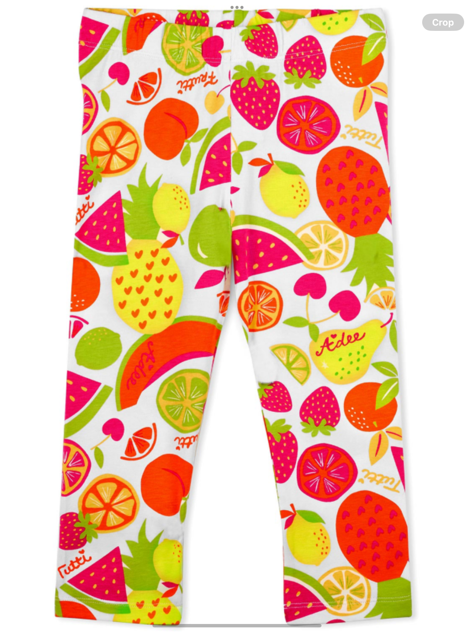 PRE ORDER A Dee Tutti Frutti True Print Handbag Legging Set X 2 - Bright White   0126521