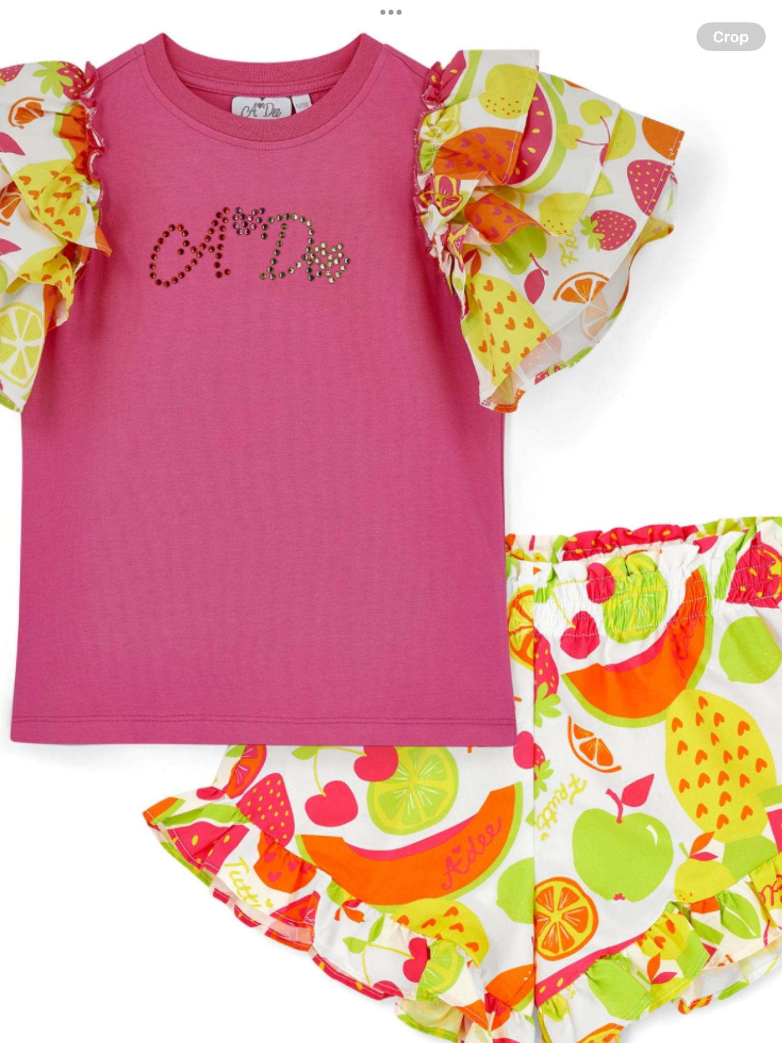 A Dee Tutti Frutti Tabitha Short Set X 2 - Bright Pink   0126522