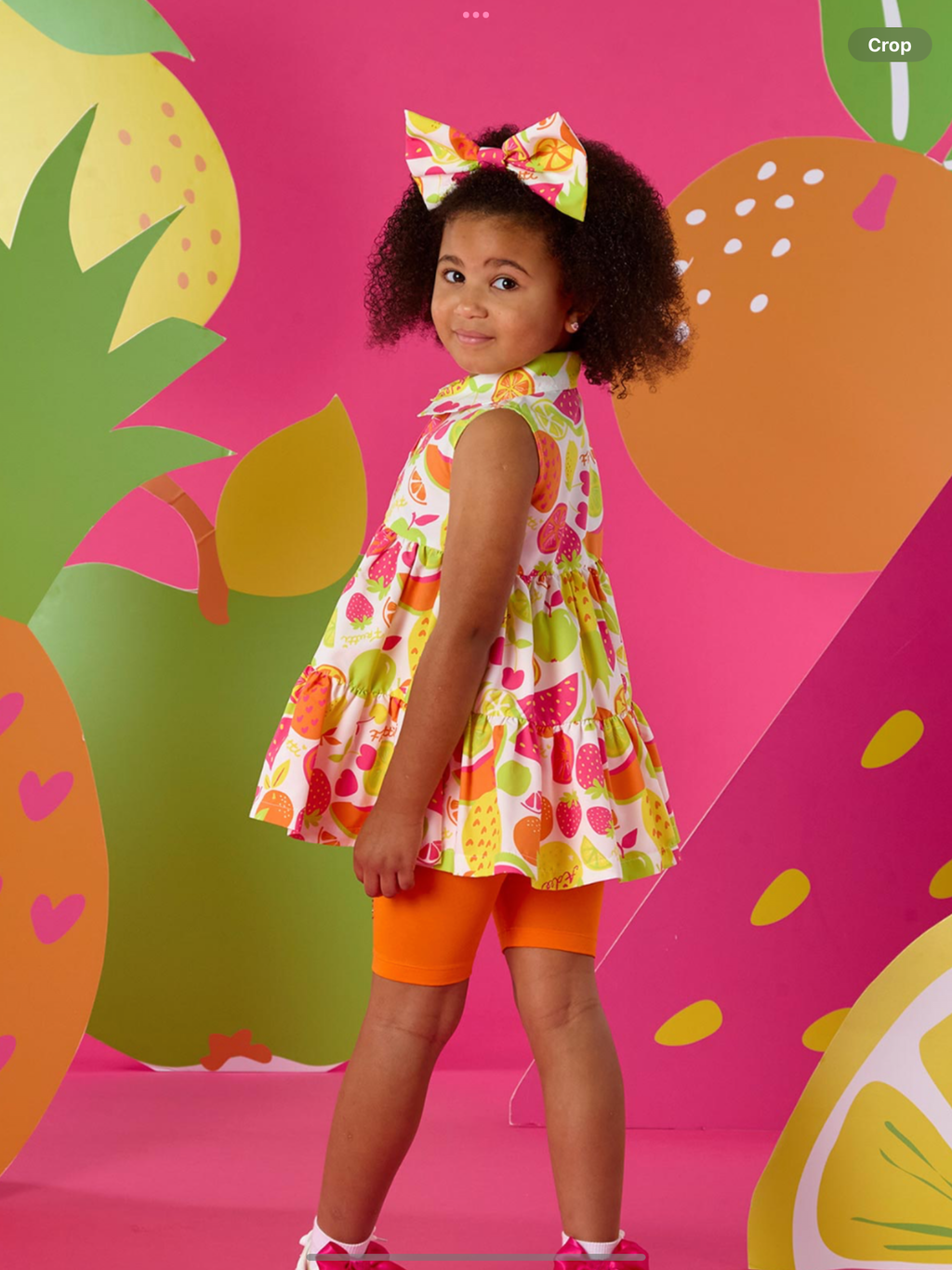 A Dee Tutti Frutti Tessy Print Cycling Short Set X 2 - Bright White    0126523