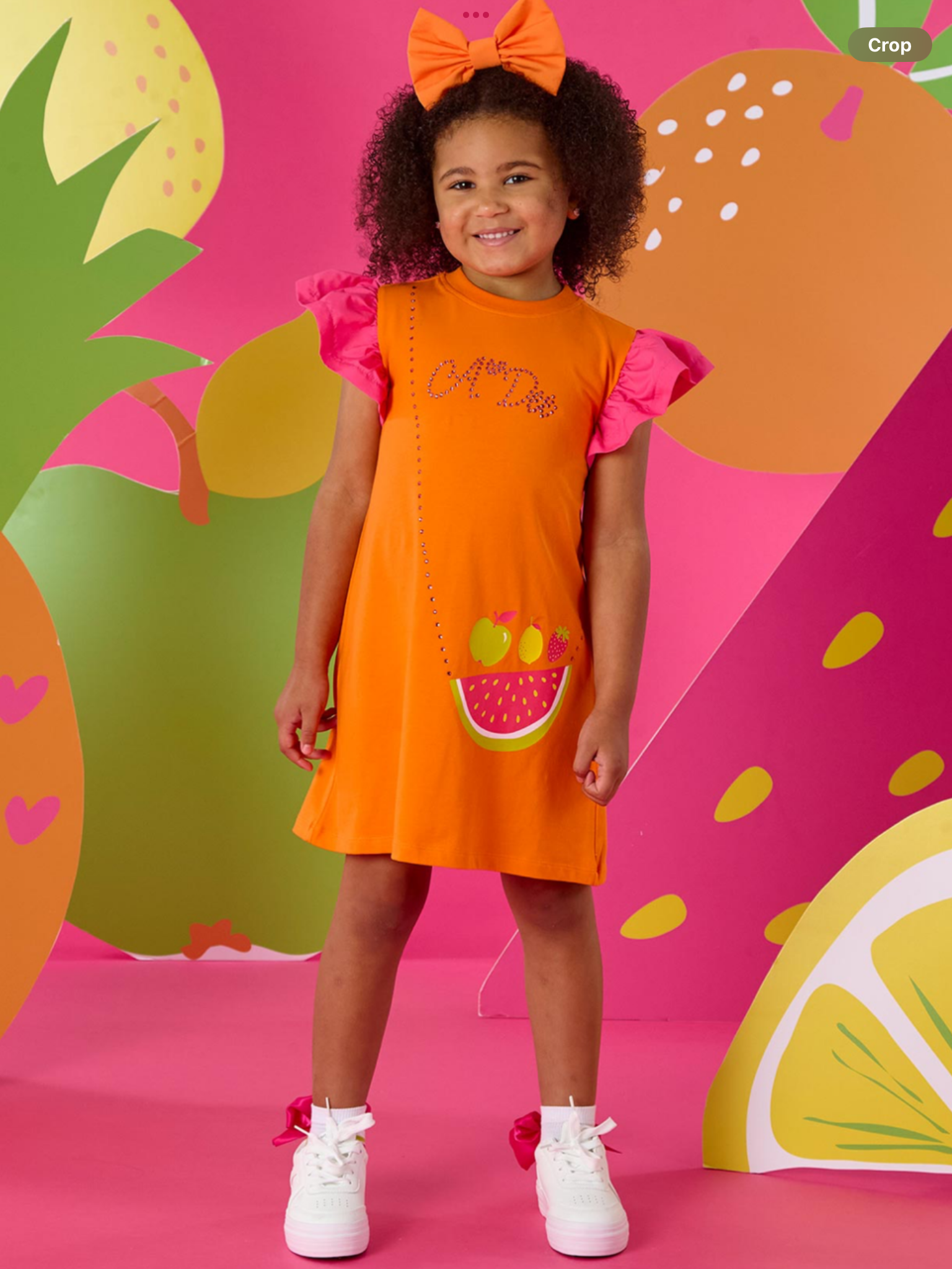 PRE ORDER A Dee Tutti Frutti Tegan Handbag Dress - Bright Orange   0126524