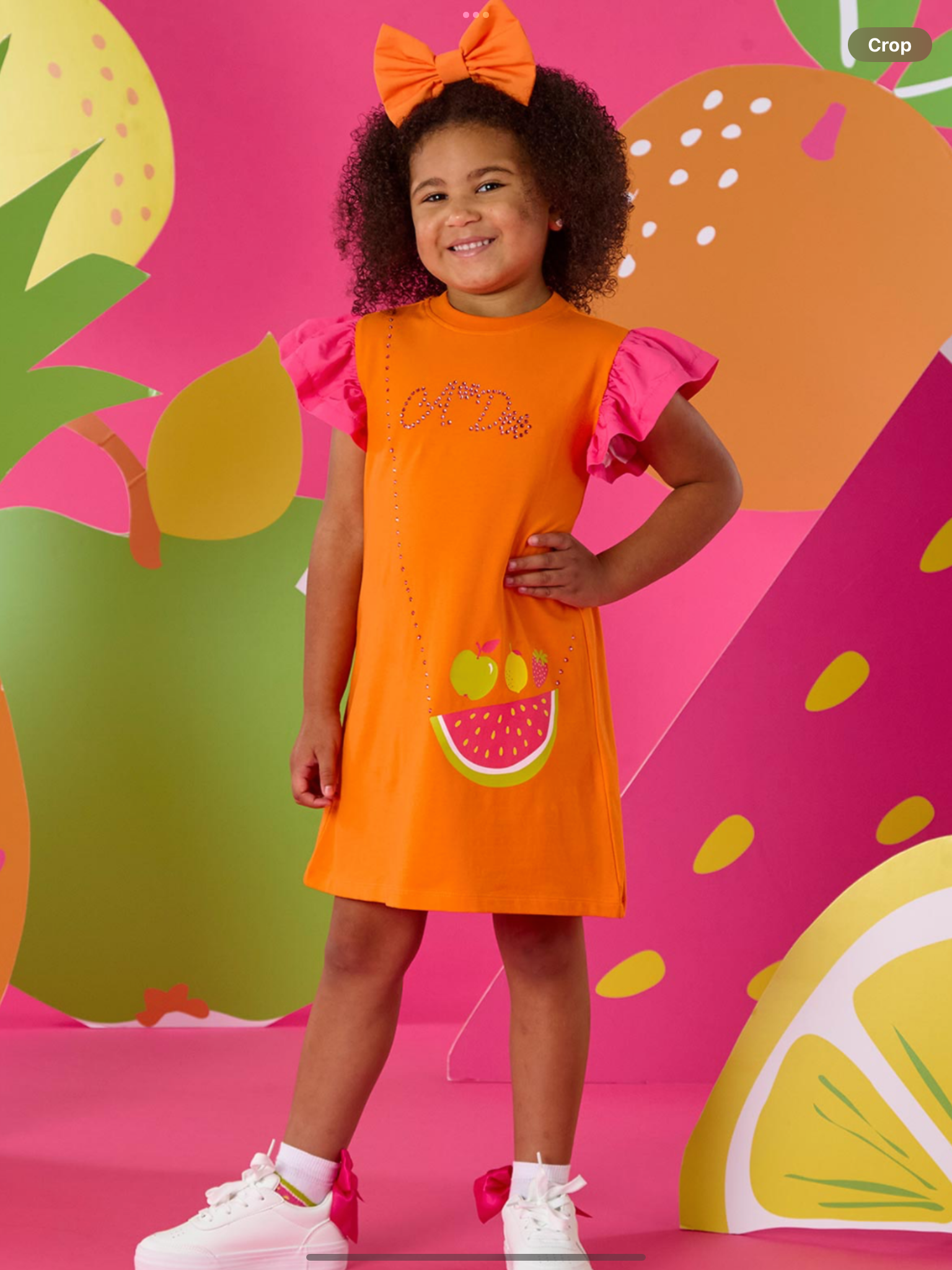 PRE ORDER A Dee Tutti Frutti Tegan Handbag Dress - Bright Orange   0126524