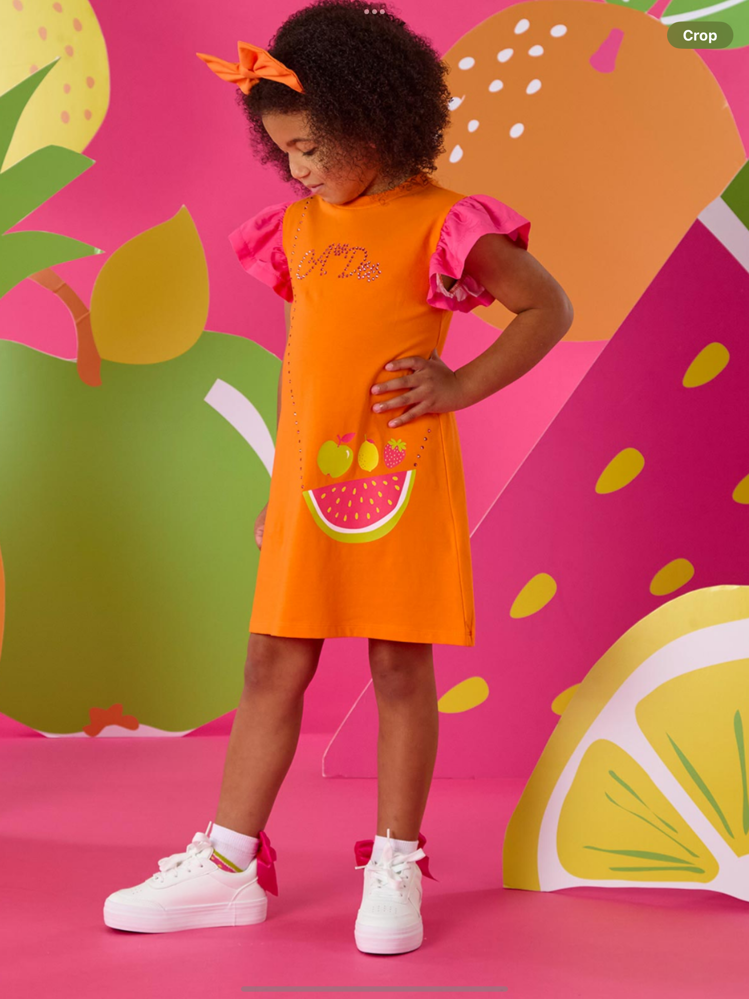 PRE ORDER A Dee Tutti Frutti Tegan Handbag Dress - Bright Orange   0126524