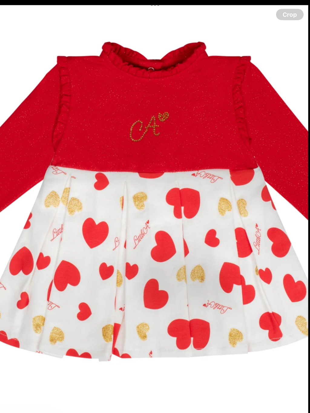 Little A Harlow heart print dress 092424532
