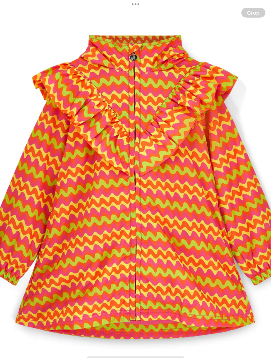 A Dee Tutti Frutti Tanya Zig Zag Print Raincoat - Bright Pink    0126529