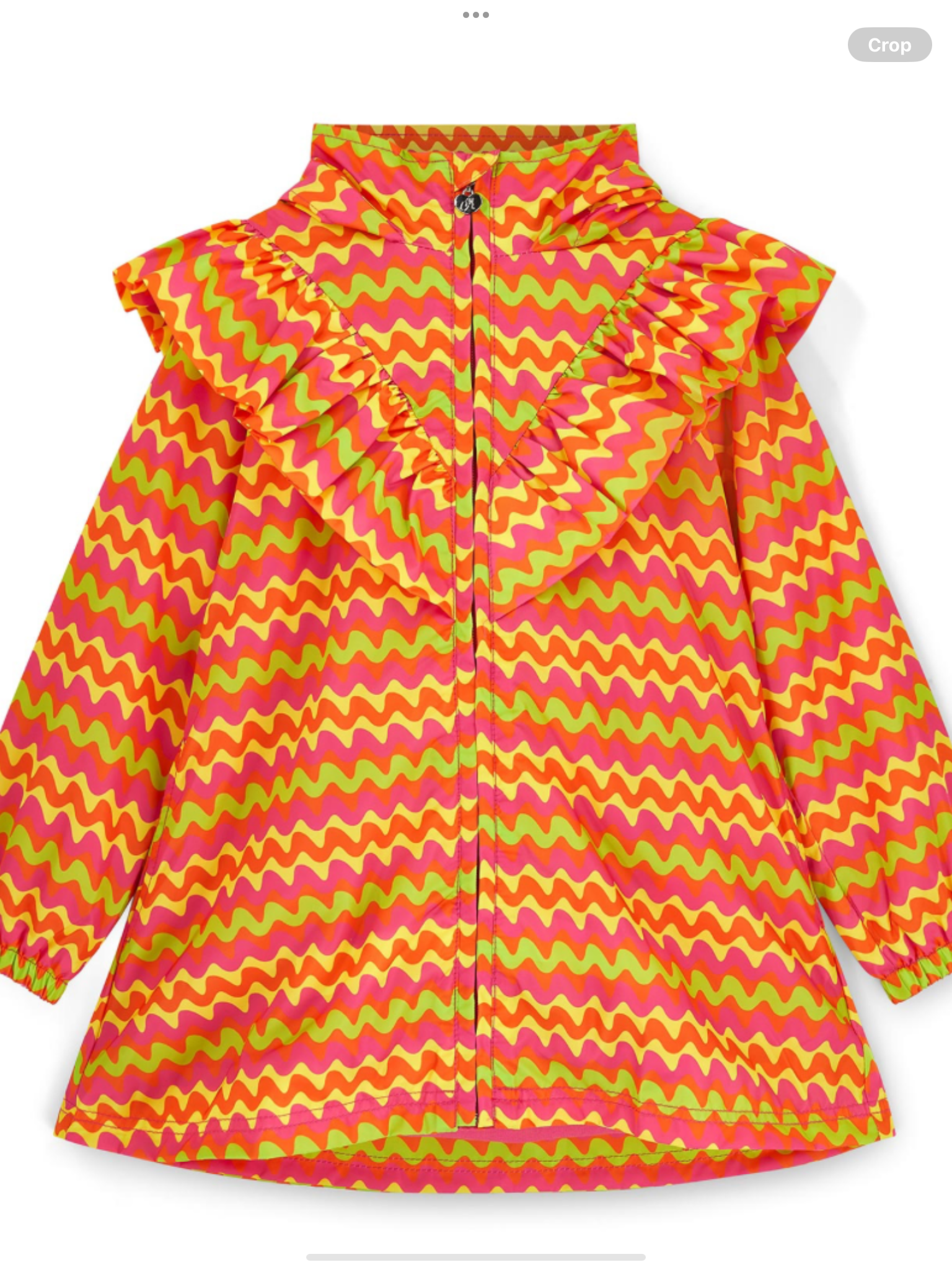 PRE ORDER A Dee Tutti Frutti Tanya Zig Zag Print Raincoat - Bright Pink    0126529