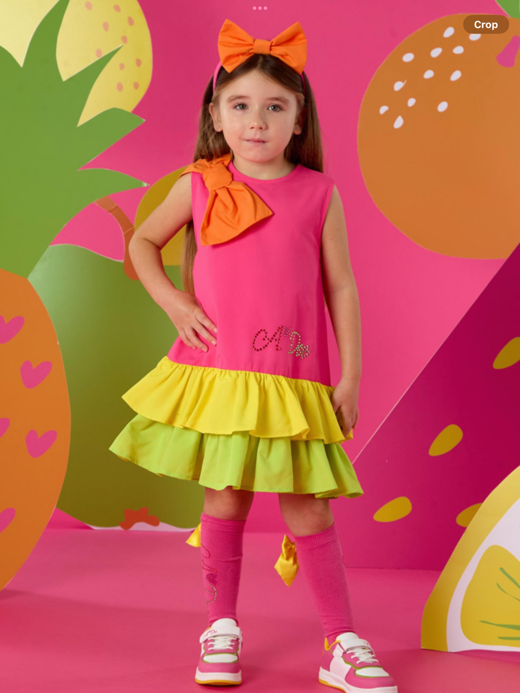 A Dee Tutti Frutti Trudy Colour Block Dress - Bright Pink    0126530
