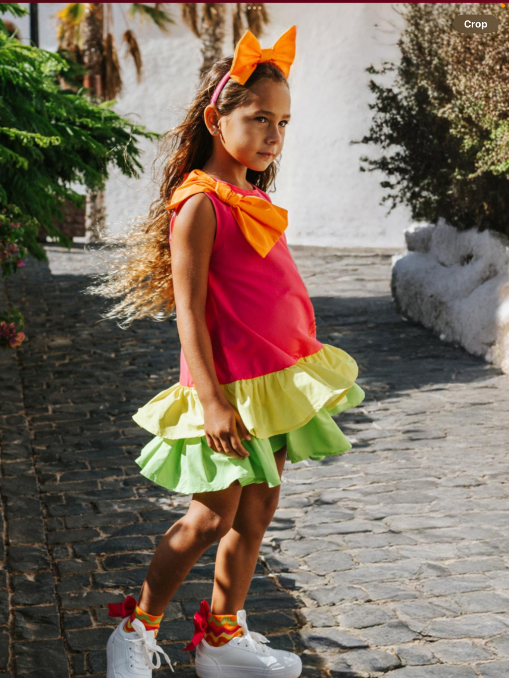 A Dee Tutti Frutti Trudy Colour Block Dress - Bright Pink    0126530