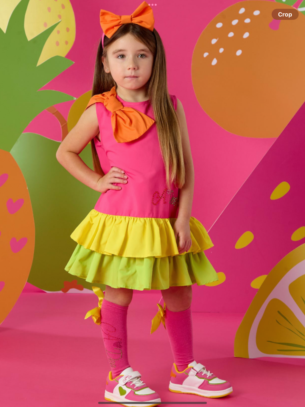 A Dee Tutti Frutti Trudy Colour Block Dress - Bright Pink    0126530