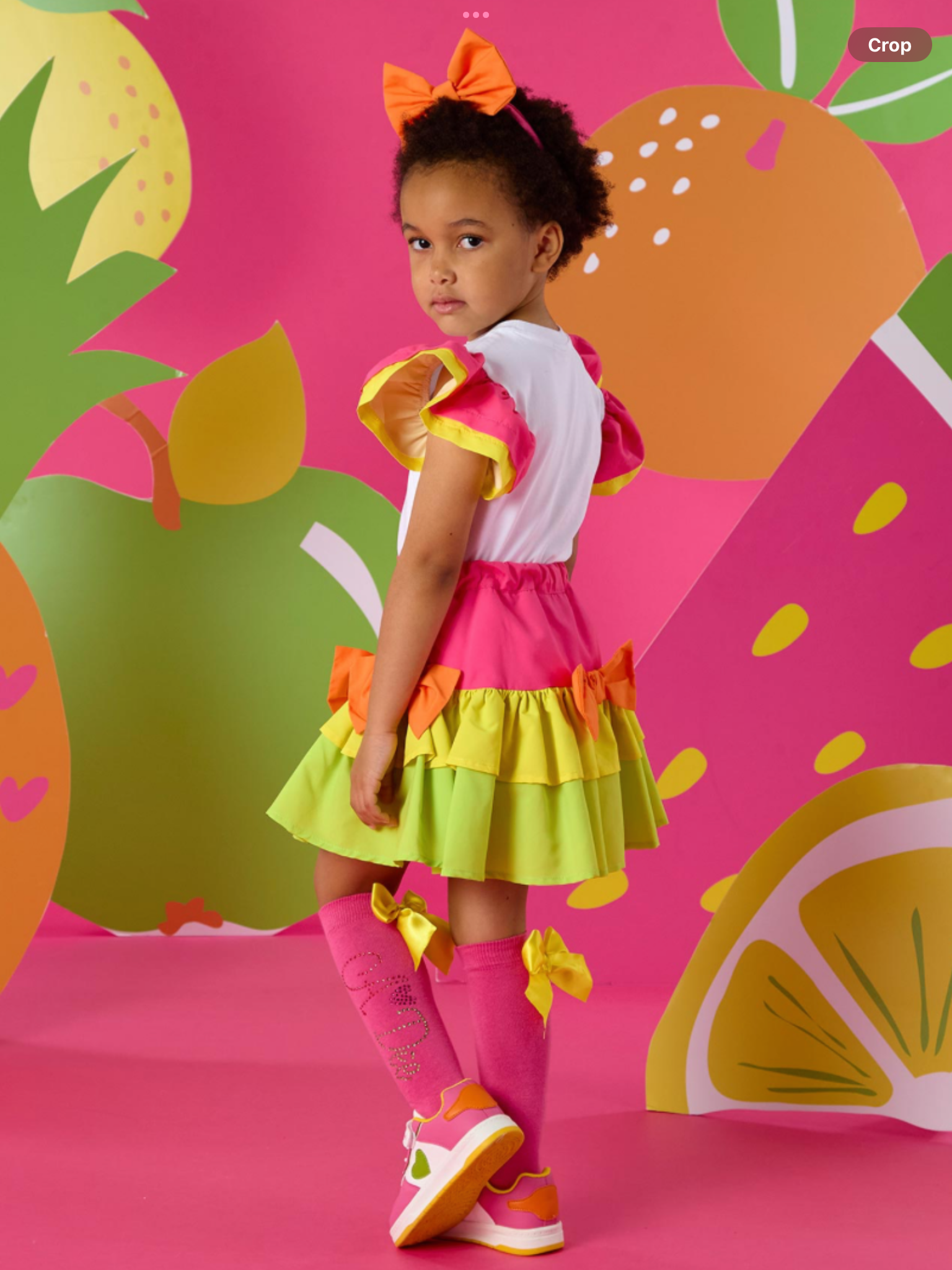 PRE ORDER A Dee Tutti Frutti Taylor Colourblock Skirt Set X 2 - Bright White     0126531