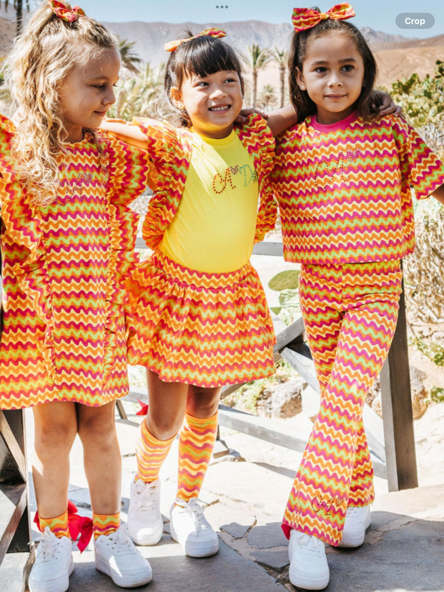 A Dee Tutti Frutti Thea Zig Zag Flare Set X 2 - Bright Pink   0126534