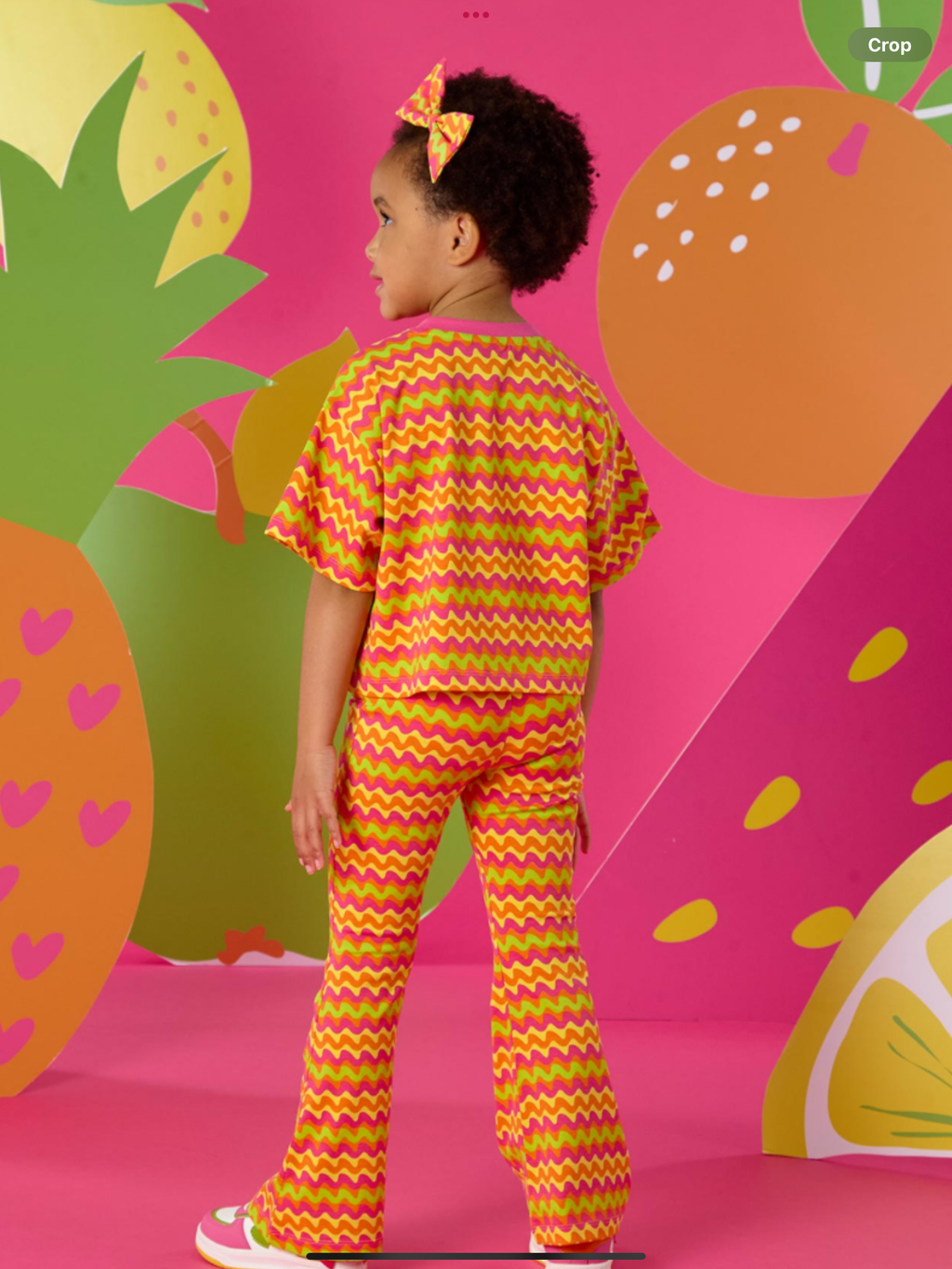 A Dee Tutti Frutti Thea Zig Zag Flare Set X 2 - Bright Pink   0126534