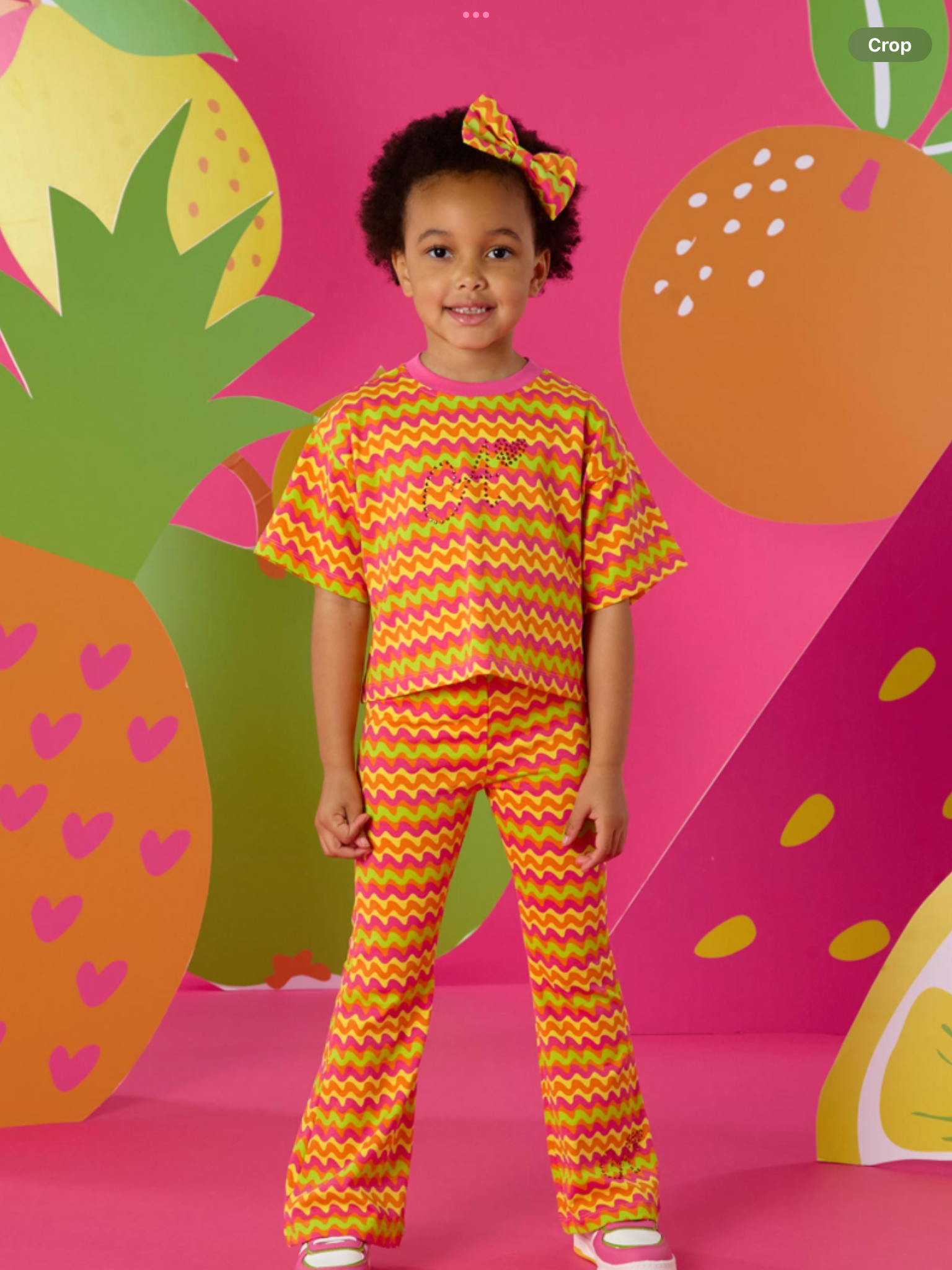 PRE ORDER A Dee Tutti Frutti Thea Zig Zag Flare Set X 2 - Bright Pink   0126534