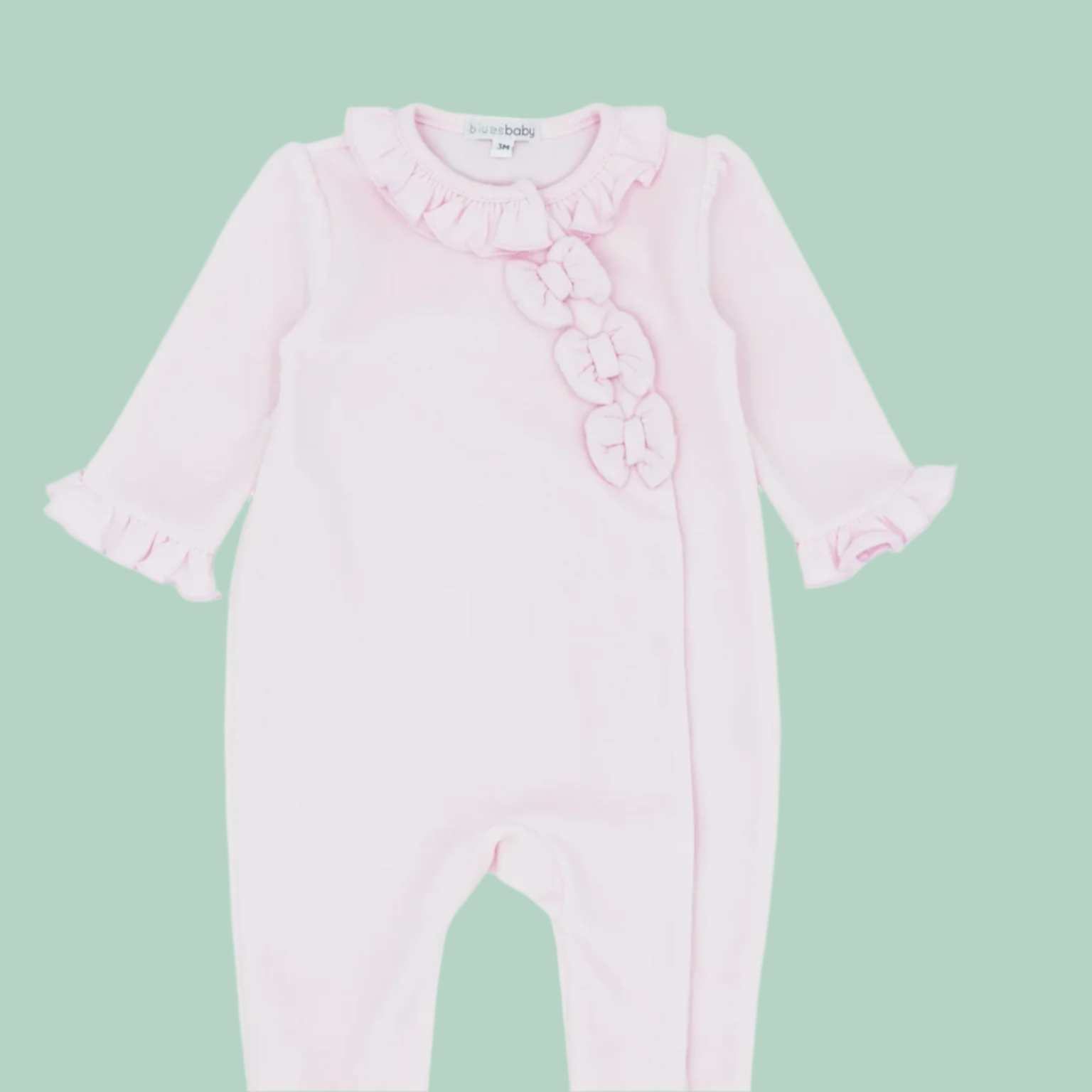 Blues baby pink babygro 0924555