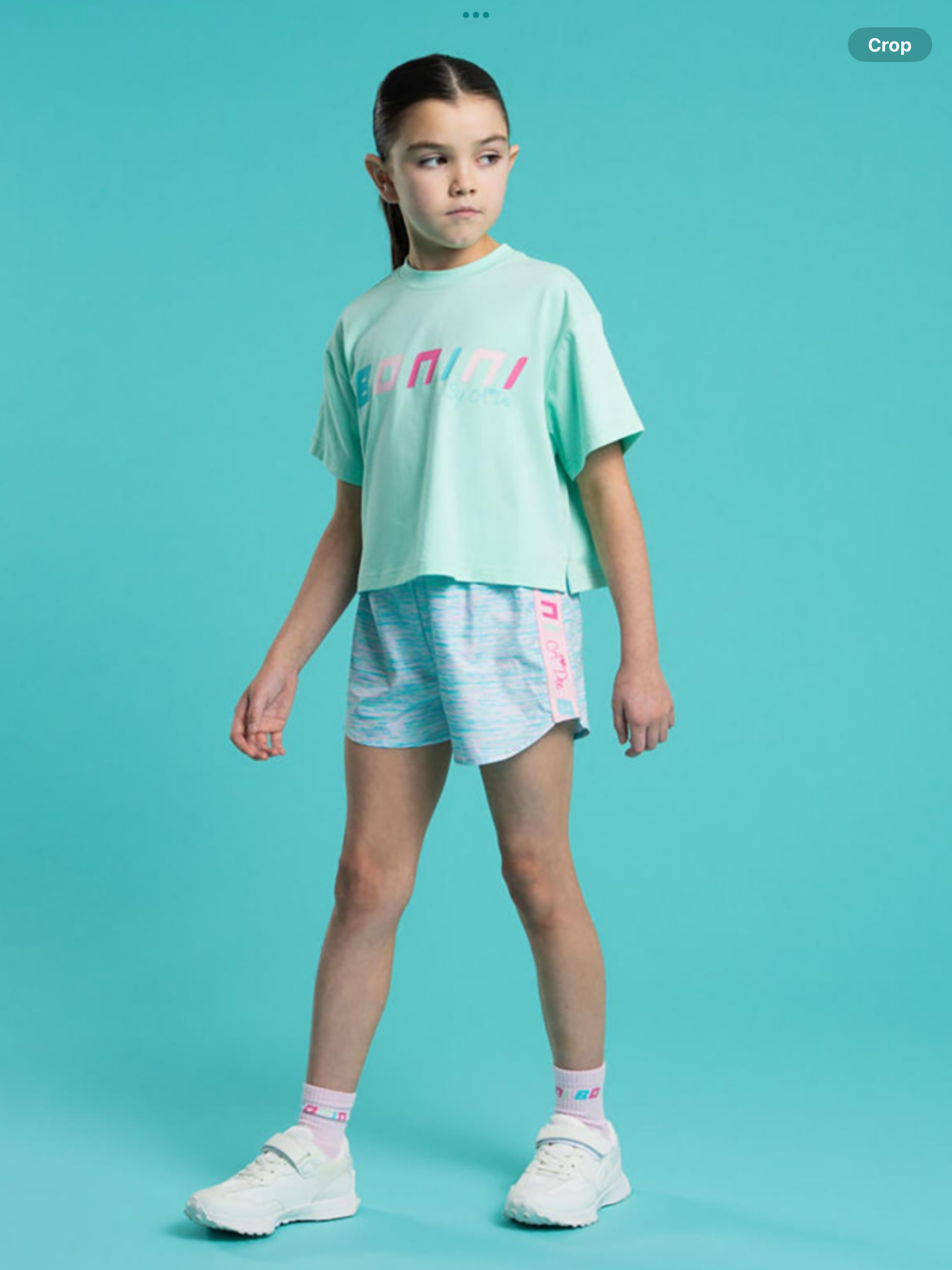 Bonini by A* Dee Spark Sport Shorts With Tape Detail - Miami Mint     0126540