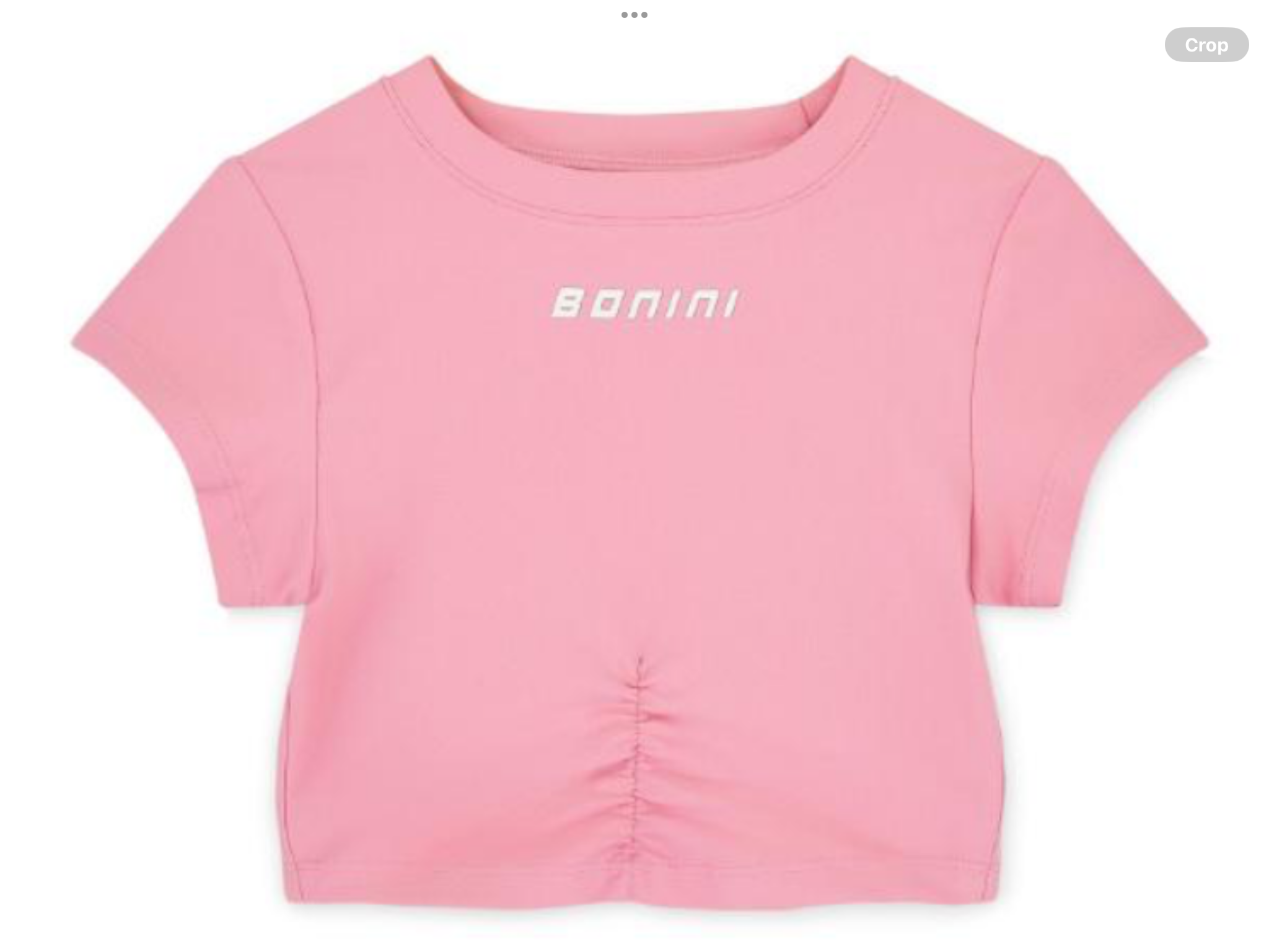 Bonini by A* Dee Aspire Short Sleeve Ruched Top - Peony Pink   0126547