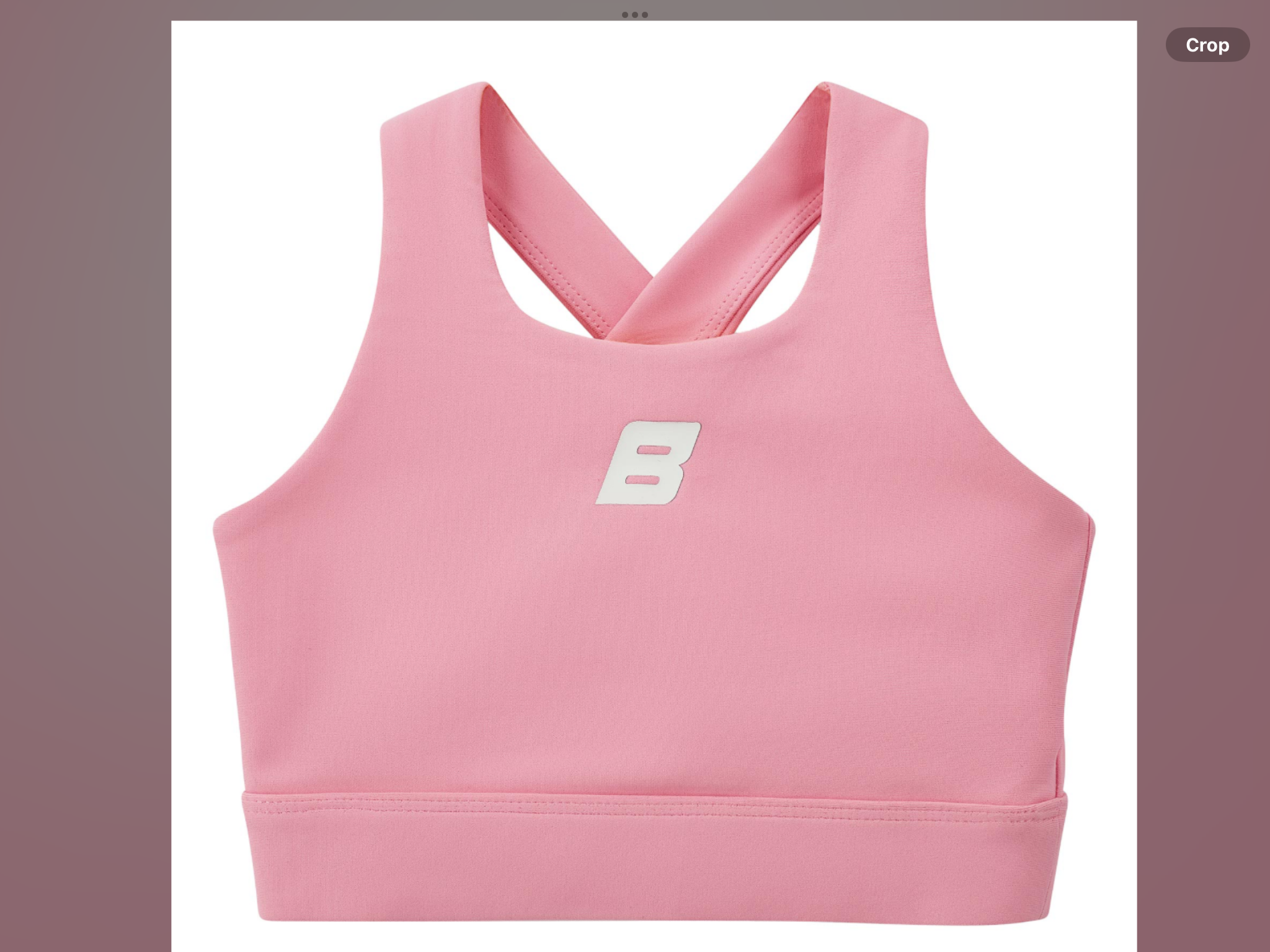 PRE ORDER Bonini by A* Dee Aspire Crop Sports Top - Peony Pink    0126548
