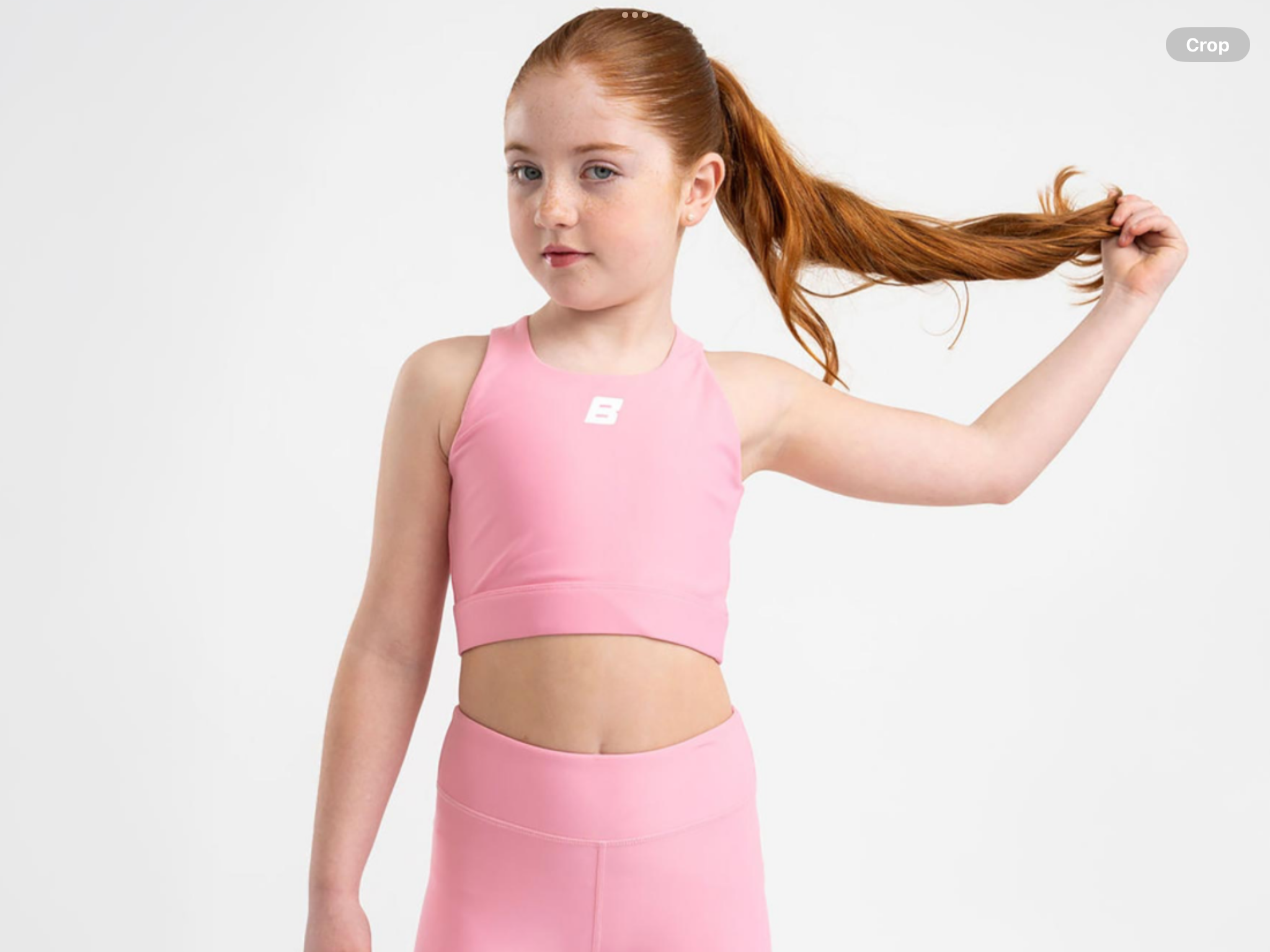 PRE ORDER Bonini by A* Dee Aspire Crop Sports Top - Peony Pink    0126548