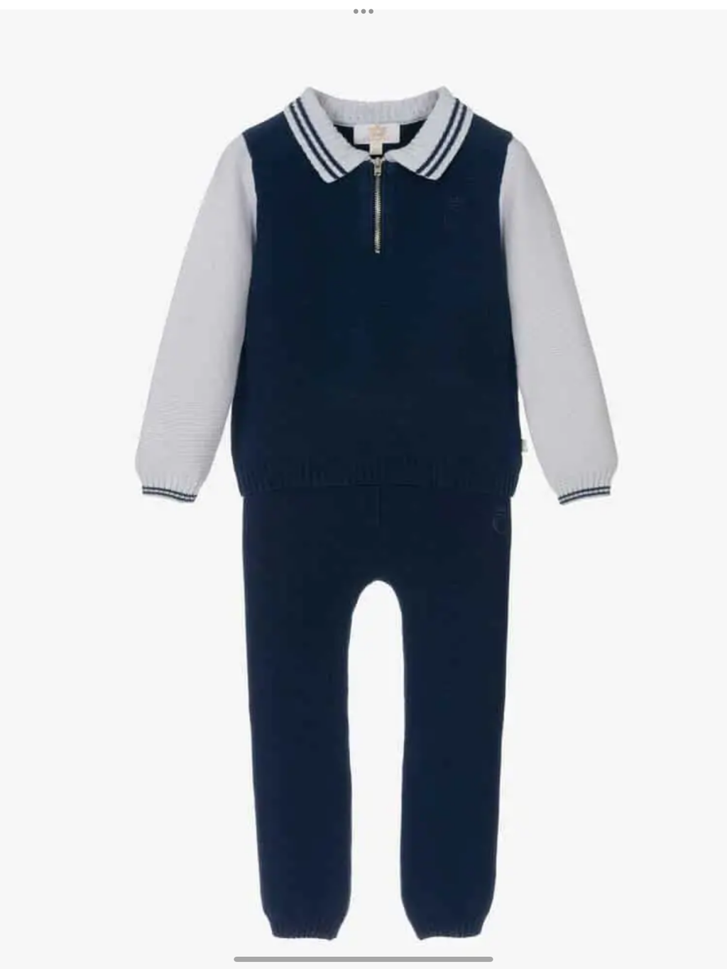 Caramelo kids knitted polo set 0924629