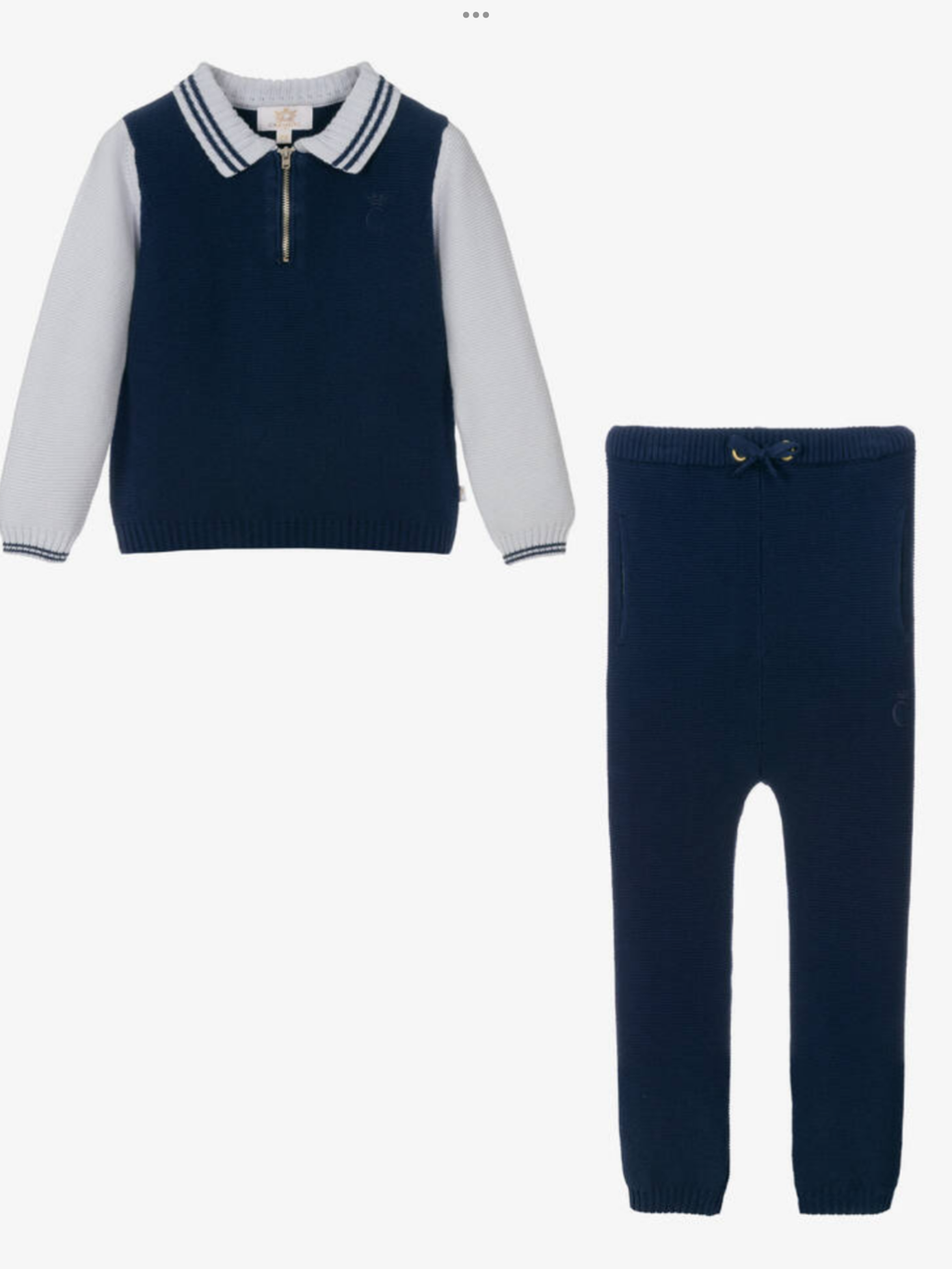 Caramelo kids knitted polo set 0924629