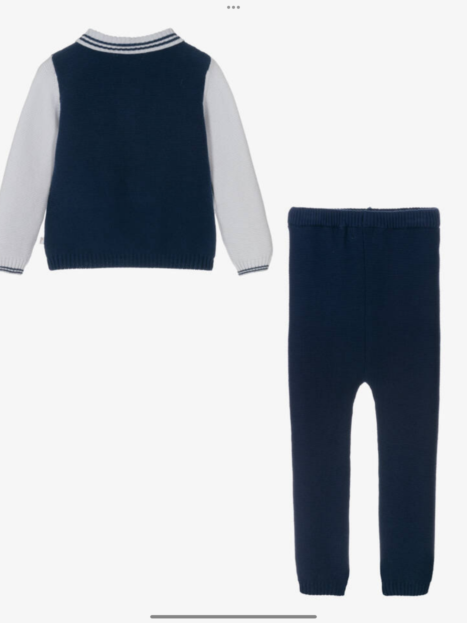 Caramelo kids knitted polo set 0924629