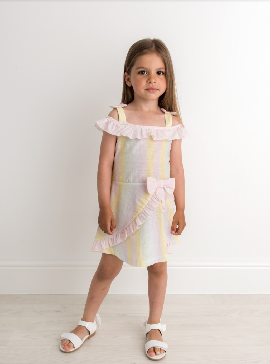 Caramelo kids candy stripe dress.    02231407