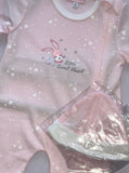 Pink babygro.      10221230