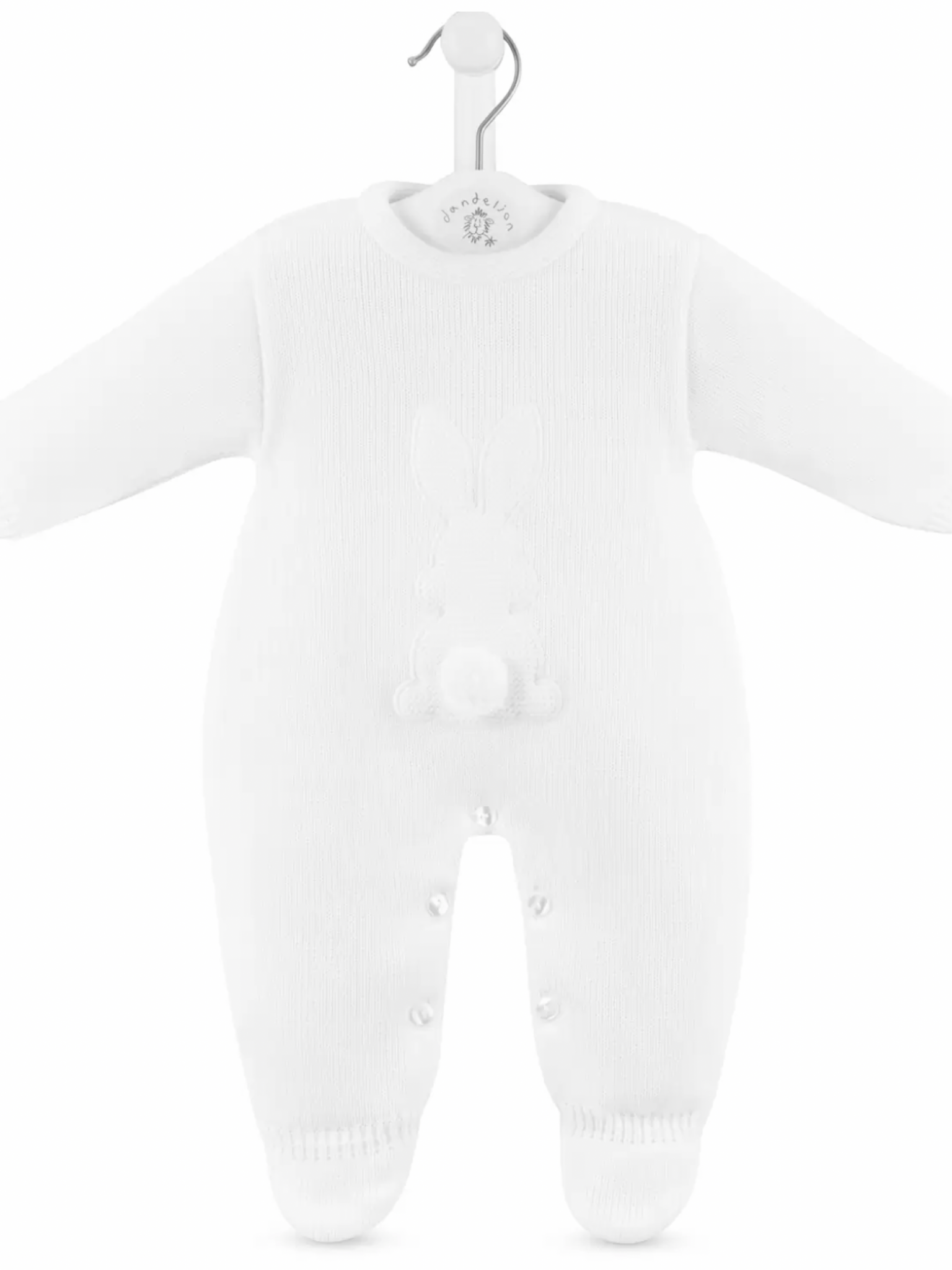 Dandelion white onesie with rabbit on.      11221315